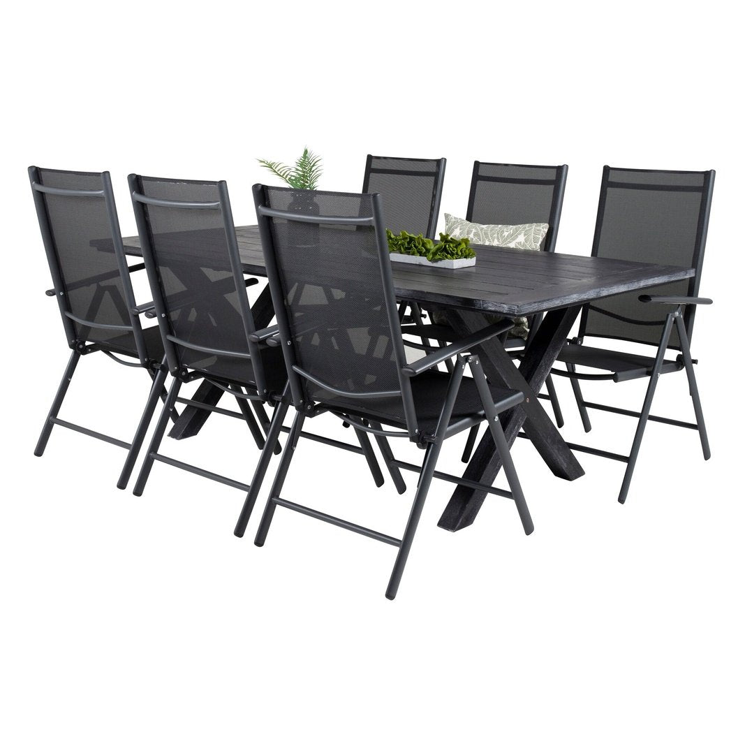 Rives spisebord 200*100cm + Break Stol Venture Design Spisegruppe