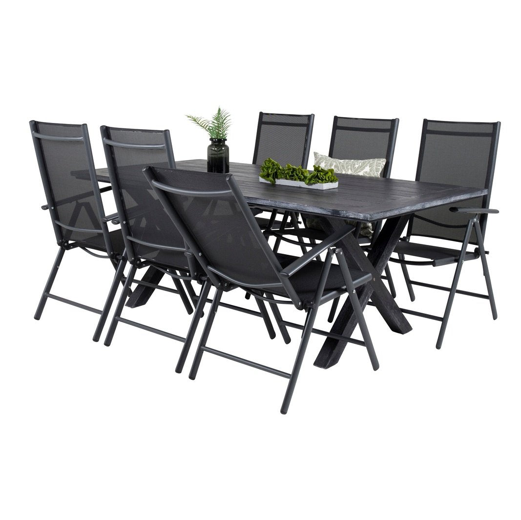 Rives spisebord 200*100cm + Break Stol Venture Design Spisegruppe