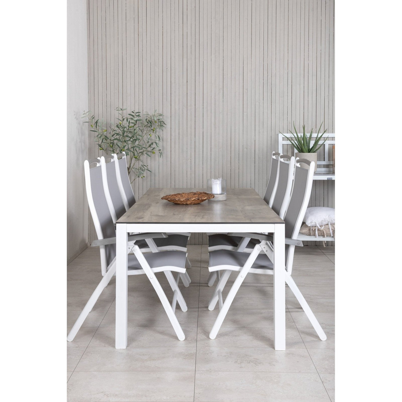 Llama spisebord 205*100 Albany stol Venture Design Spisegruppe
