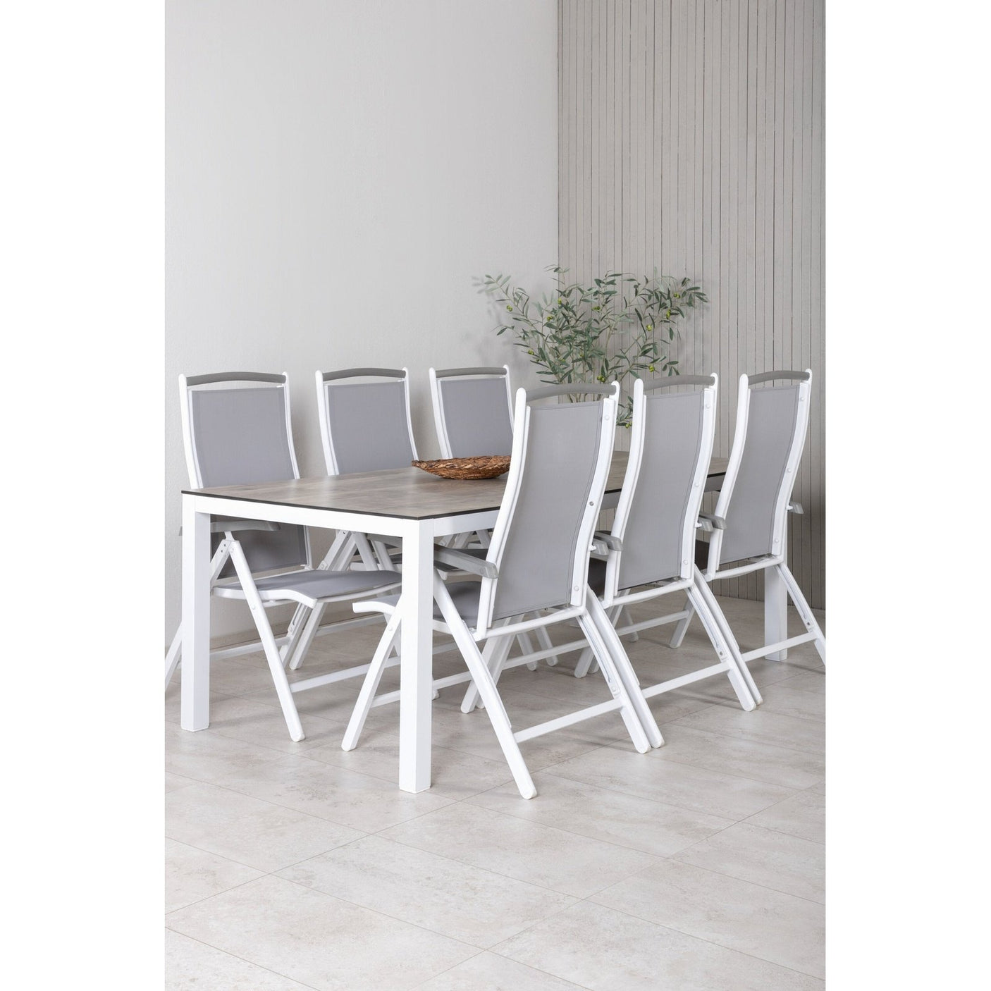 Llama spisebord 205*100 Albany stol Venture Design Spisegruppe