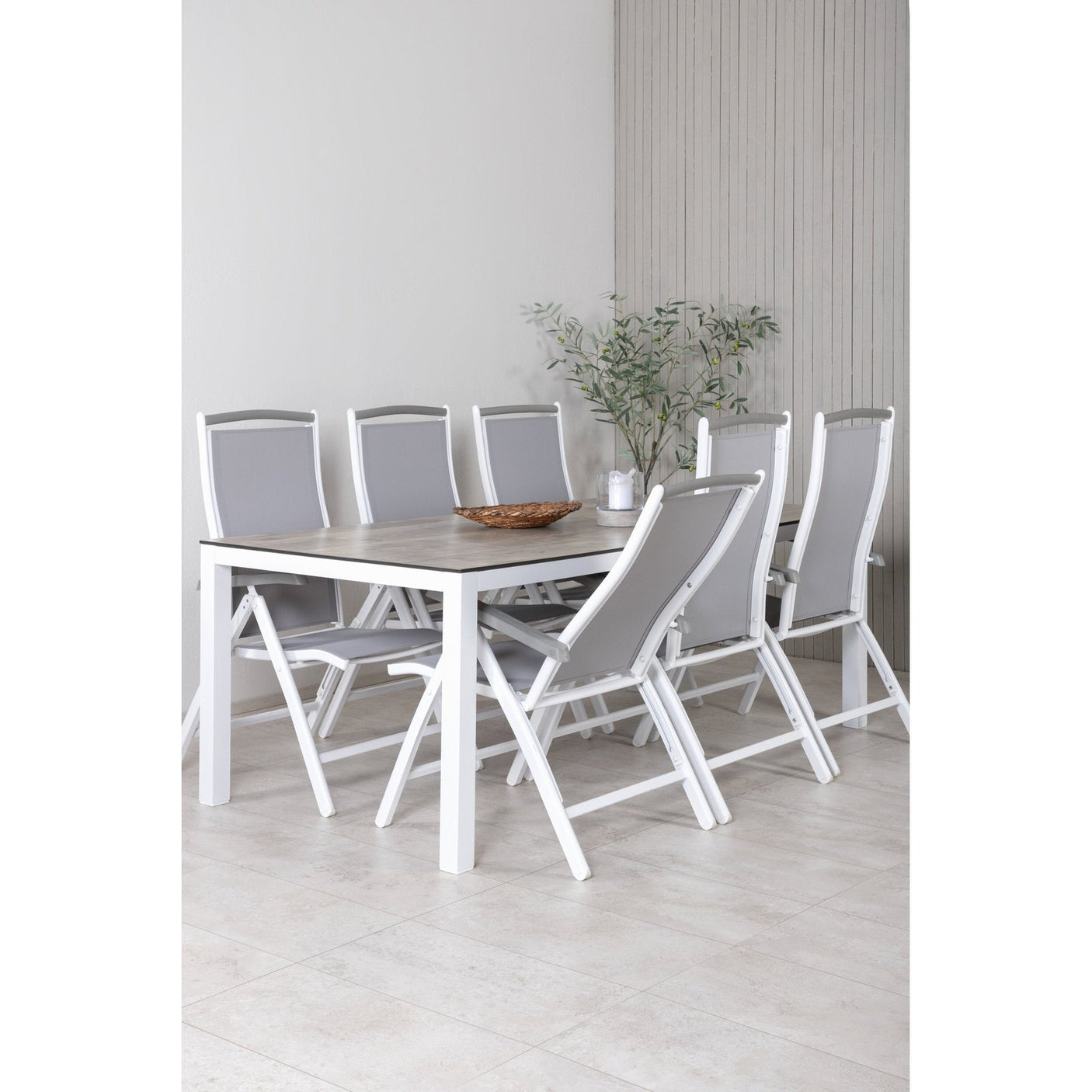 Llama spisebord 205*100 Albany stol / Venture Design Spisegruppe