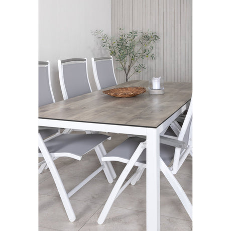 Llama spisebord 205*100 Albany stol / Venture Design Spisegruppe