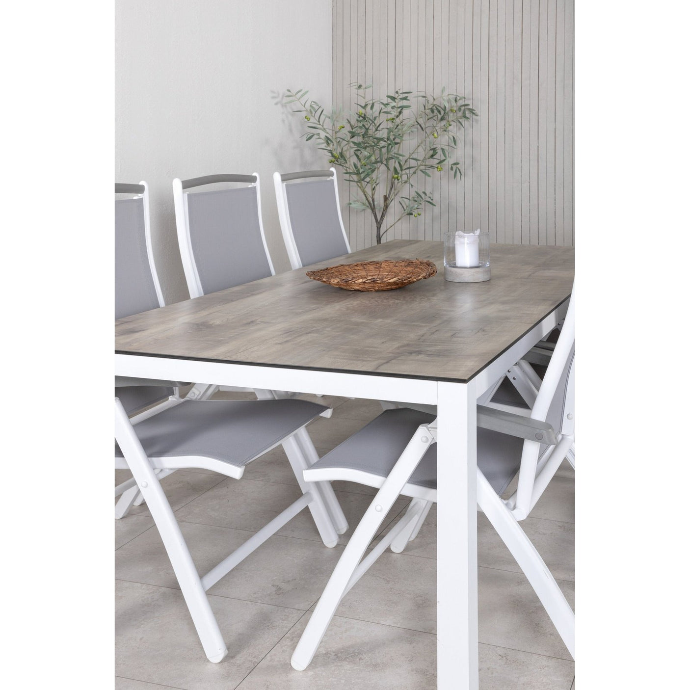 Llama spisebord 205*100 Albany stol Venture Design Spisegruppe