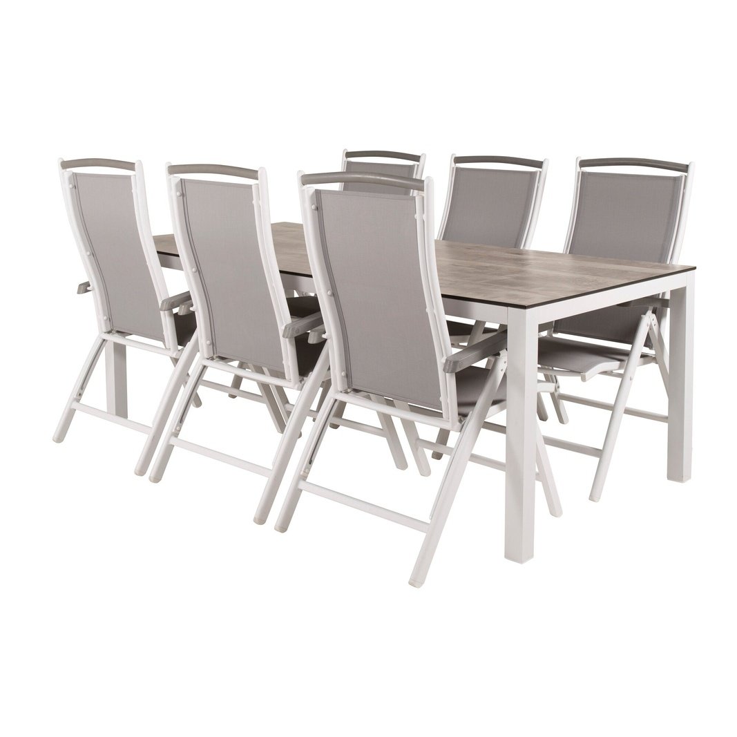 Llama spisebord 205*100 Albany stol Venture Design Spisegruppe