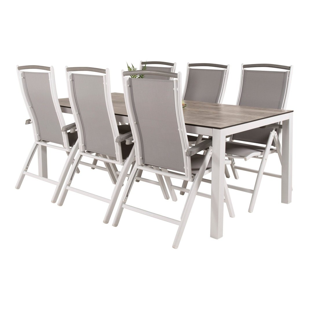 Llama spisebord 205*100 Albany stol / Venture Design Spisegruppe