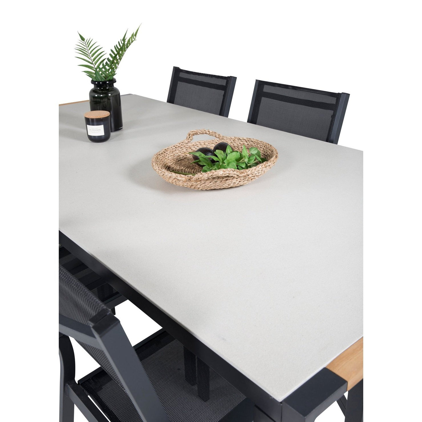 Texas spisebord 200*100 + Copacabana lenestol Venture Design Spisegruppe
