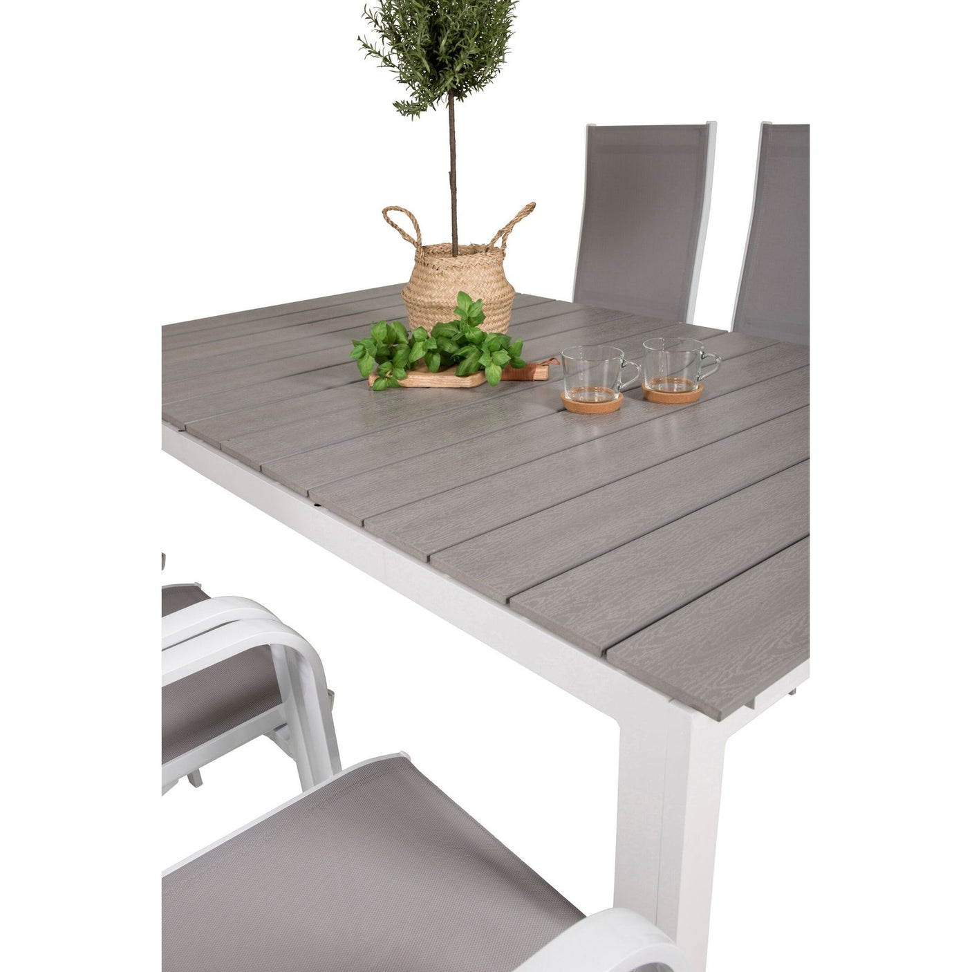 Levels bord 160/240 + Copacabana Lenestol Venture Design Spisegruppe