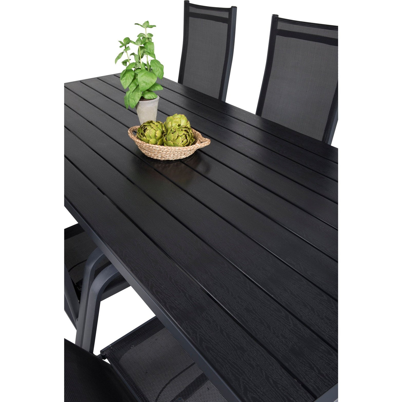 Pause Spisebord 205*90 + Copacabana Lenestol Venture Design Spisegruppe