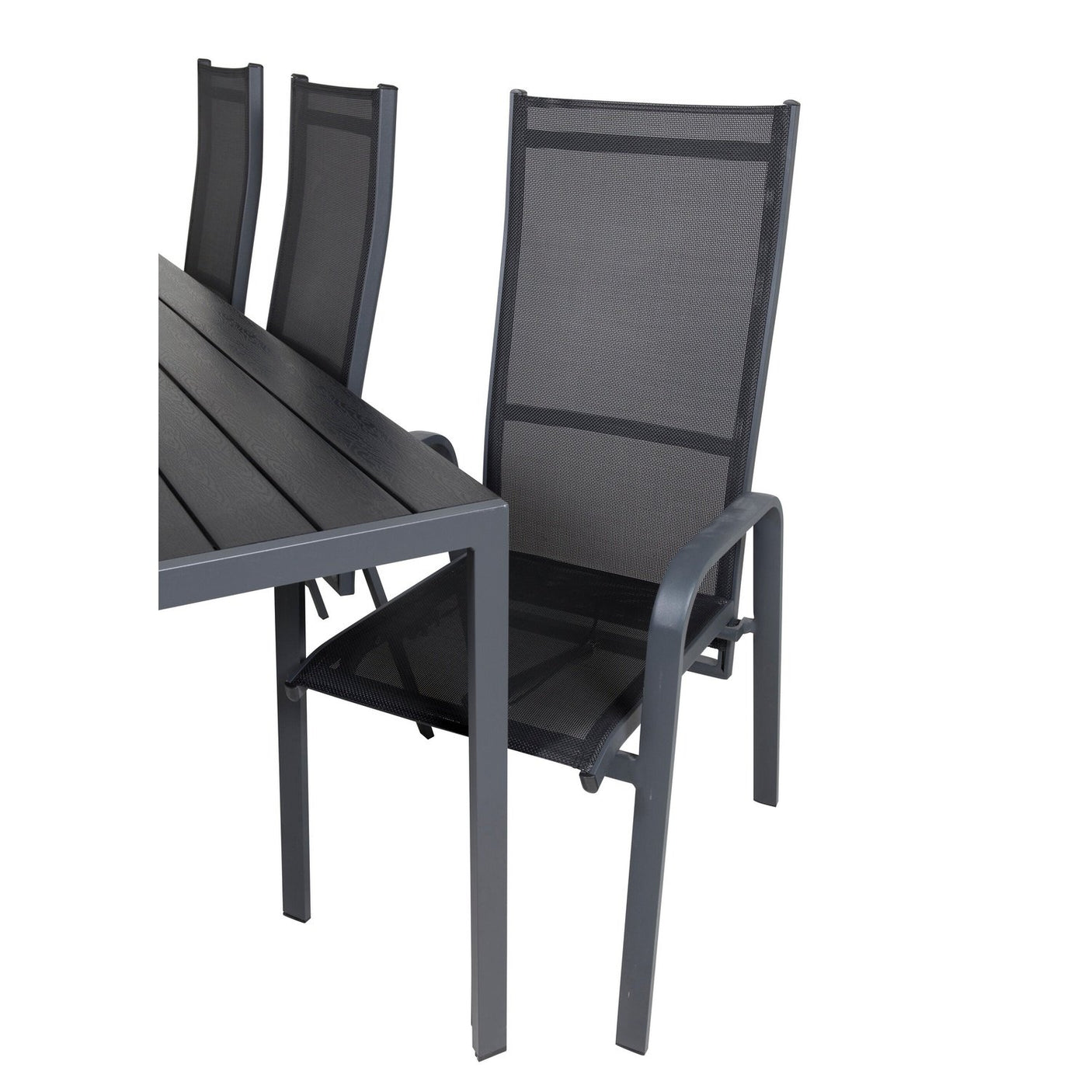 Pause Spisebord 205*90 + Copacabana Lenestol Venture Design Spisegruppe