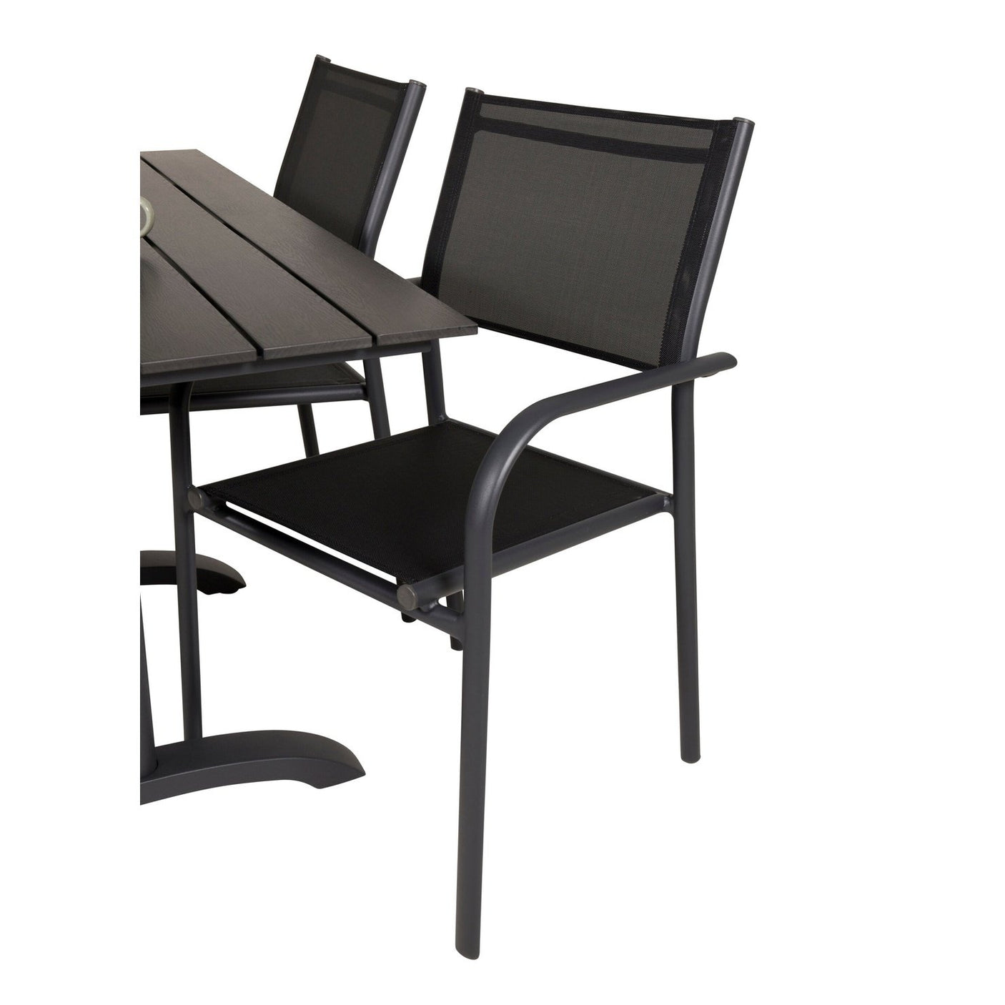 Denver Cafébord 120*70 + Santorini Armlenstol Venture Design Spisegruppe
