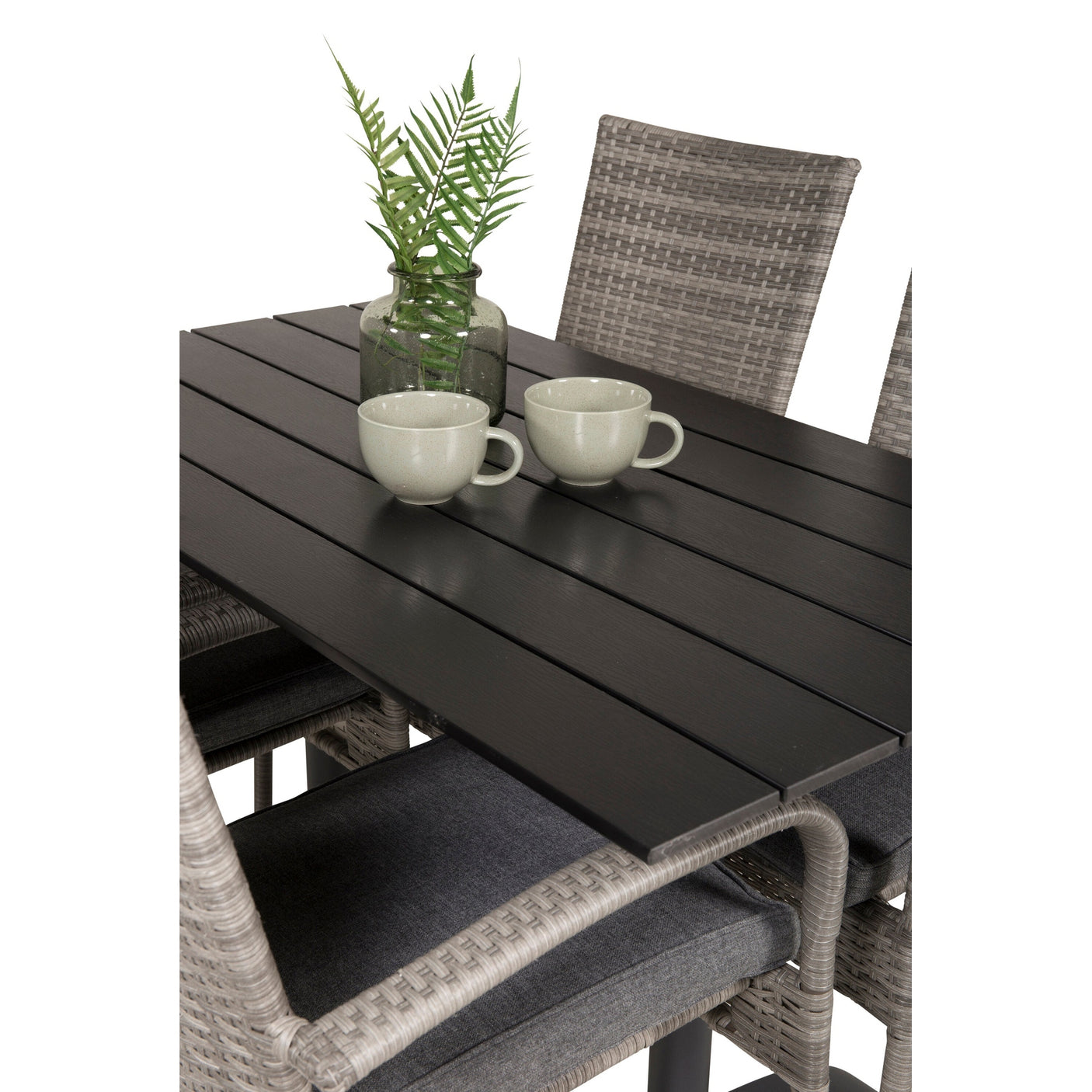Denver Café Bord 120*70 + Anna Armstol Venture Design Spisegruppe
