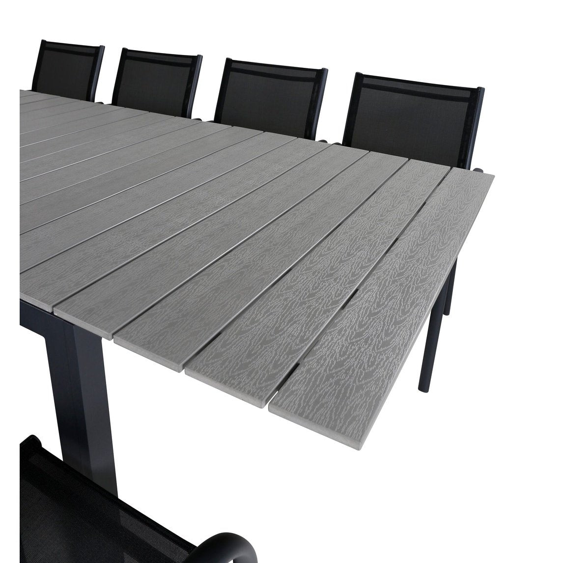 Levels bord 160/240 + Santorini Lenestol Venture Design Spisegruppe