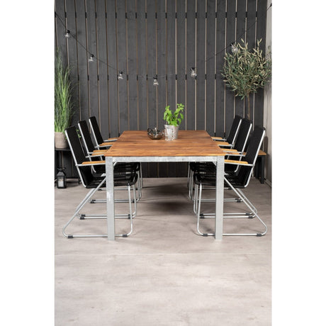 Zenia spisebord 200*100 + Bois lenestol Venture Design Spisegruppe