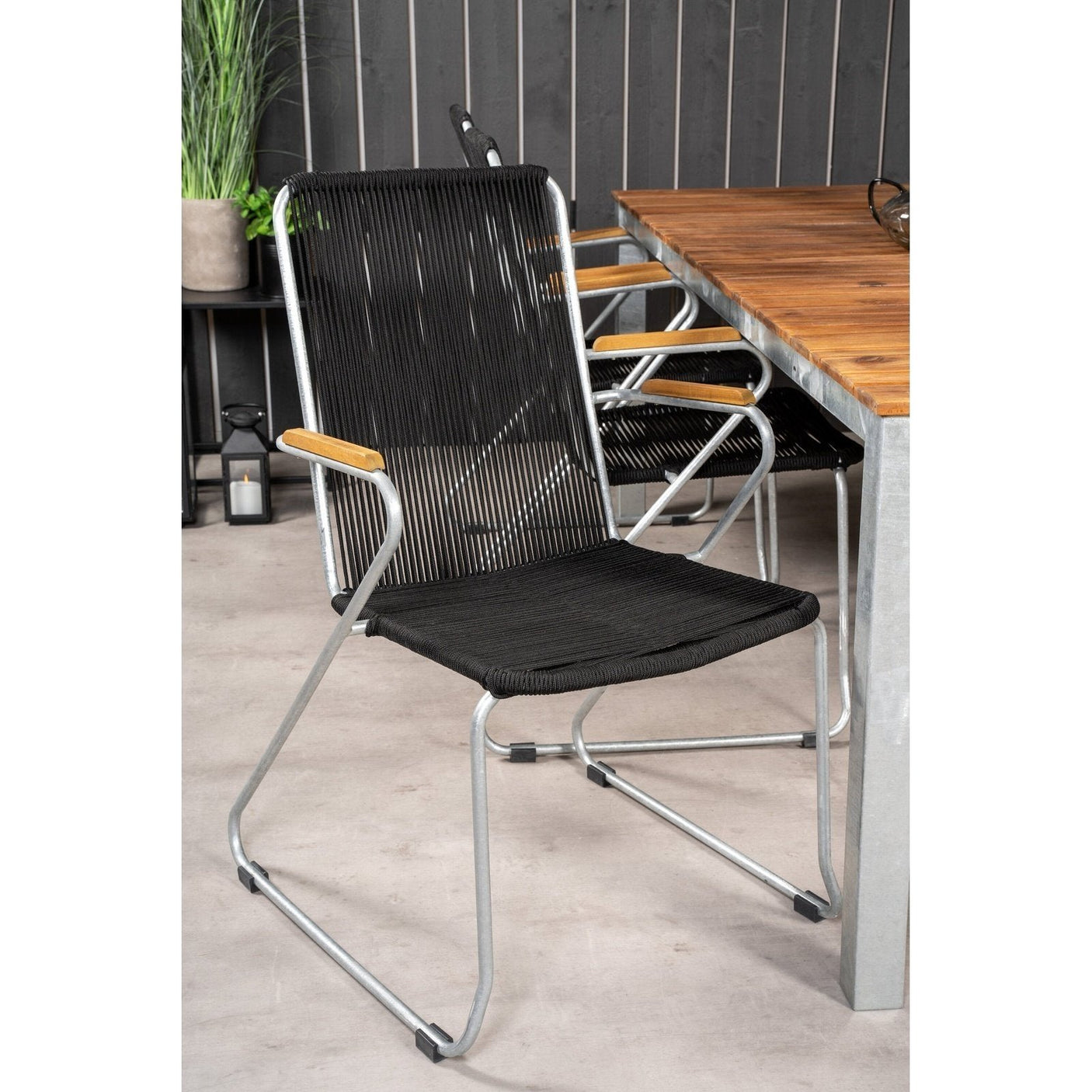 Zenia spisebord 200*100 + Bois lenestol Venture Design Spisegruppe