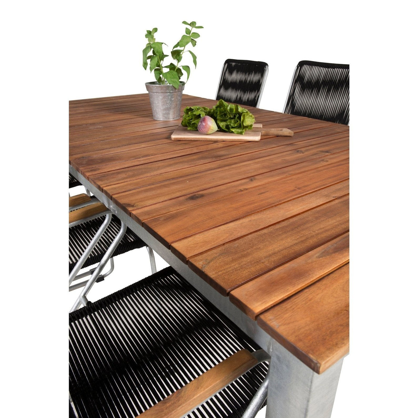 Zenia spisebord 200*100 + Bois lenestol Venture Design Spisegruppe