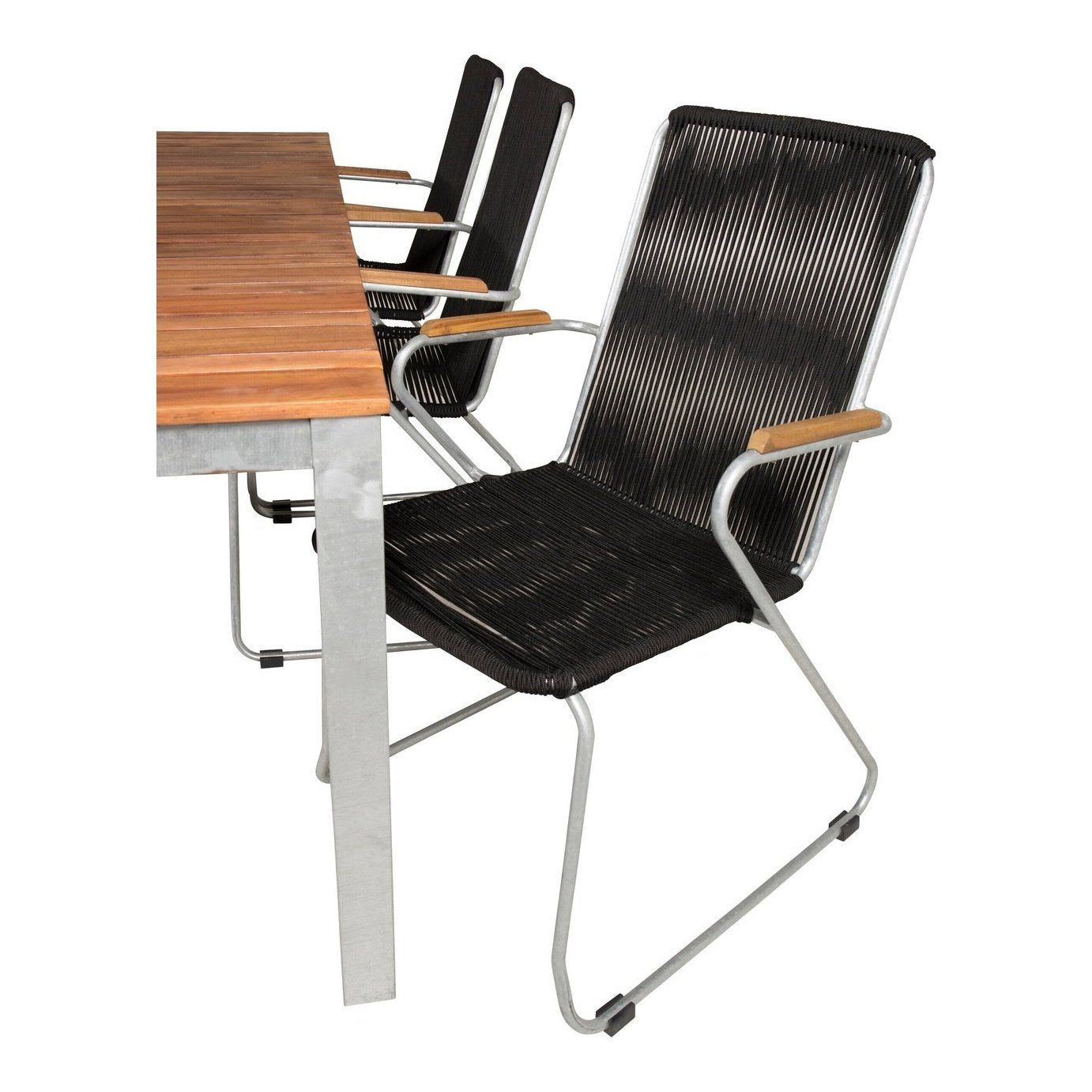 Zenia spisebord 200*100 + Bois lenestol Venture Design Spisegruppe