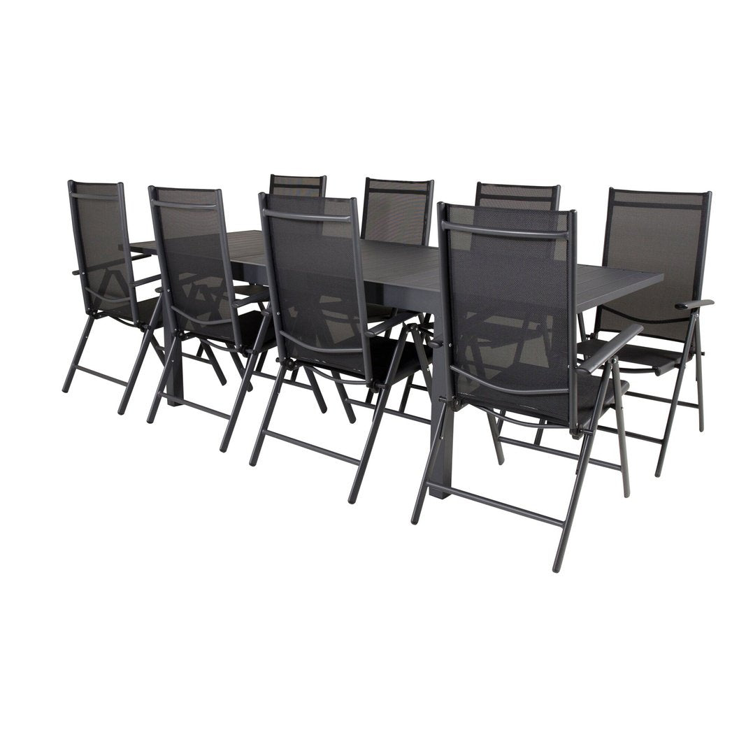Marbella Spisebord 160/240*100*H75 + Break stoler Venture Design Spisegruppe