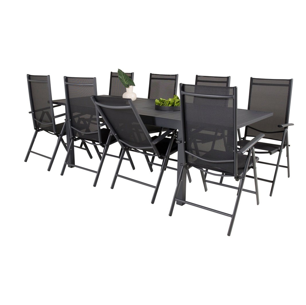Marbella Spisebord 160/240*100*H75 + Break stoler Venture Design Spisegruppe