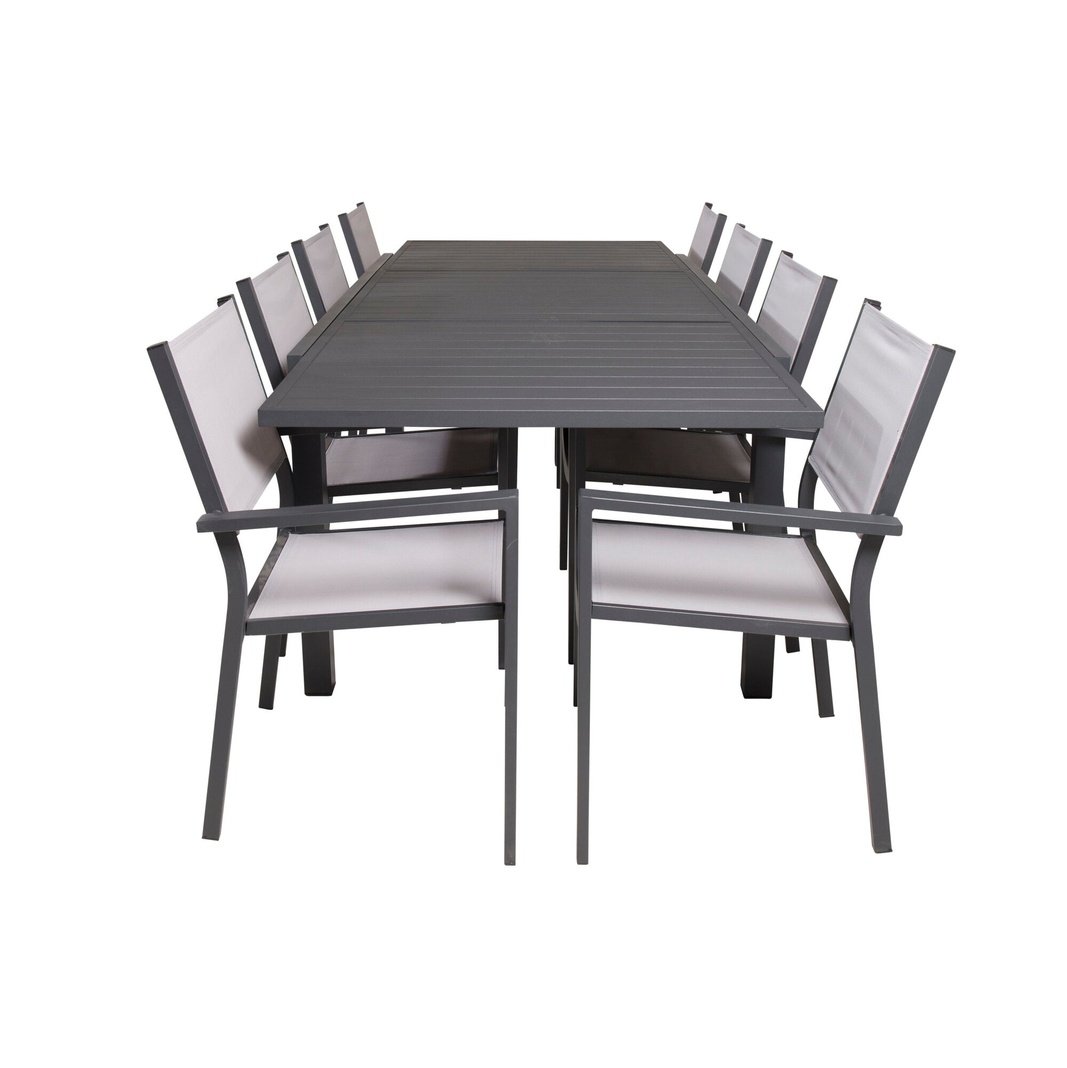 Marbella Spisebord 160/240*100*H75 + Copacabana Armstol / Venture Design Spisegruppe