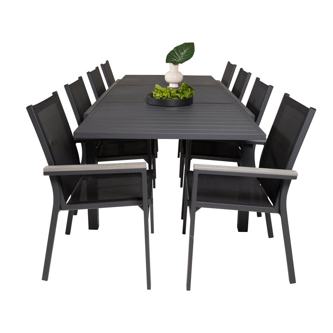 Marbella Spisebord 160/240*100*H75 + Parma Armstol Venture Design Spisegruppe