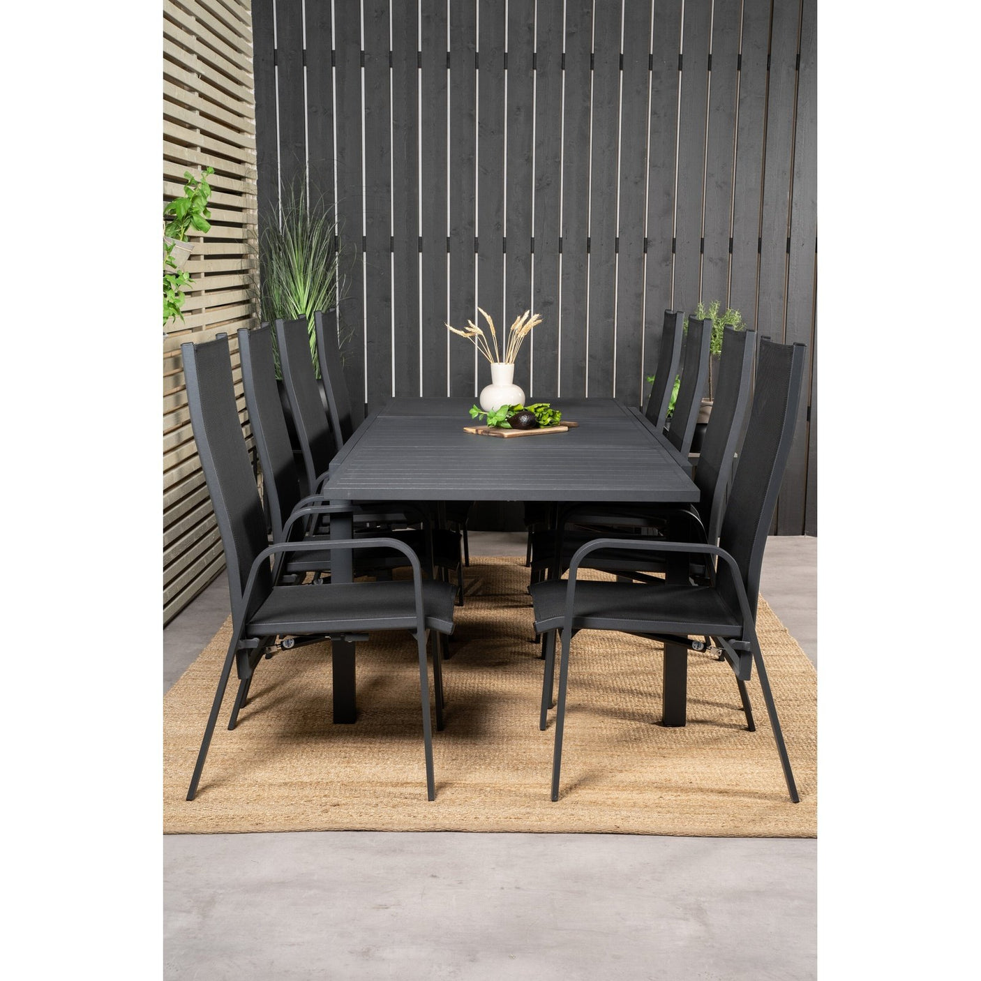 Marbella Spisebord 160/240*100*H75 + Copacabana Lenestol Venture Design Spisegruppe