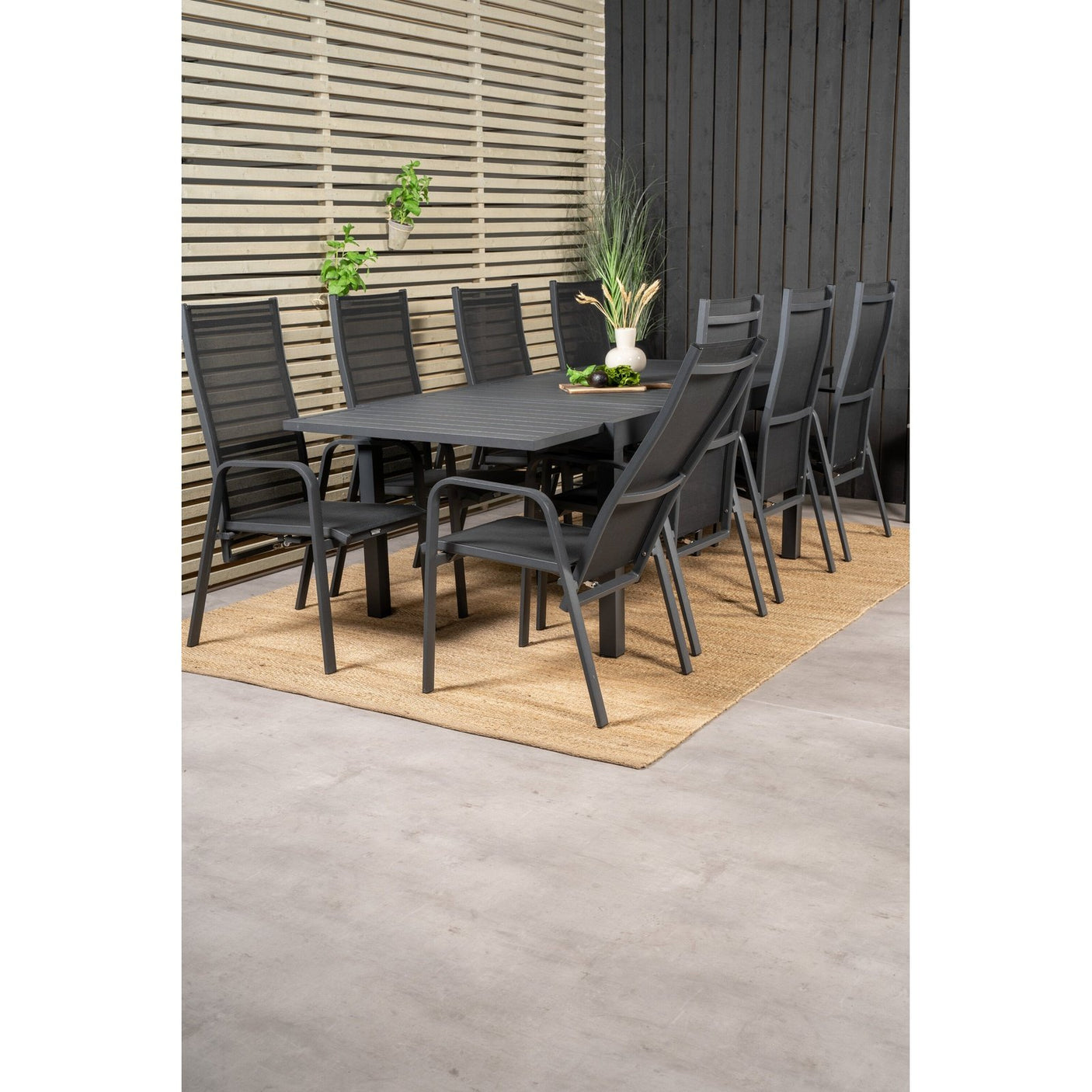 Marbella Spisebord 160/240*100*H75 + Copacabana Lenestol Venture Design Spisegruppe