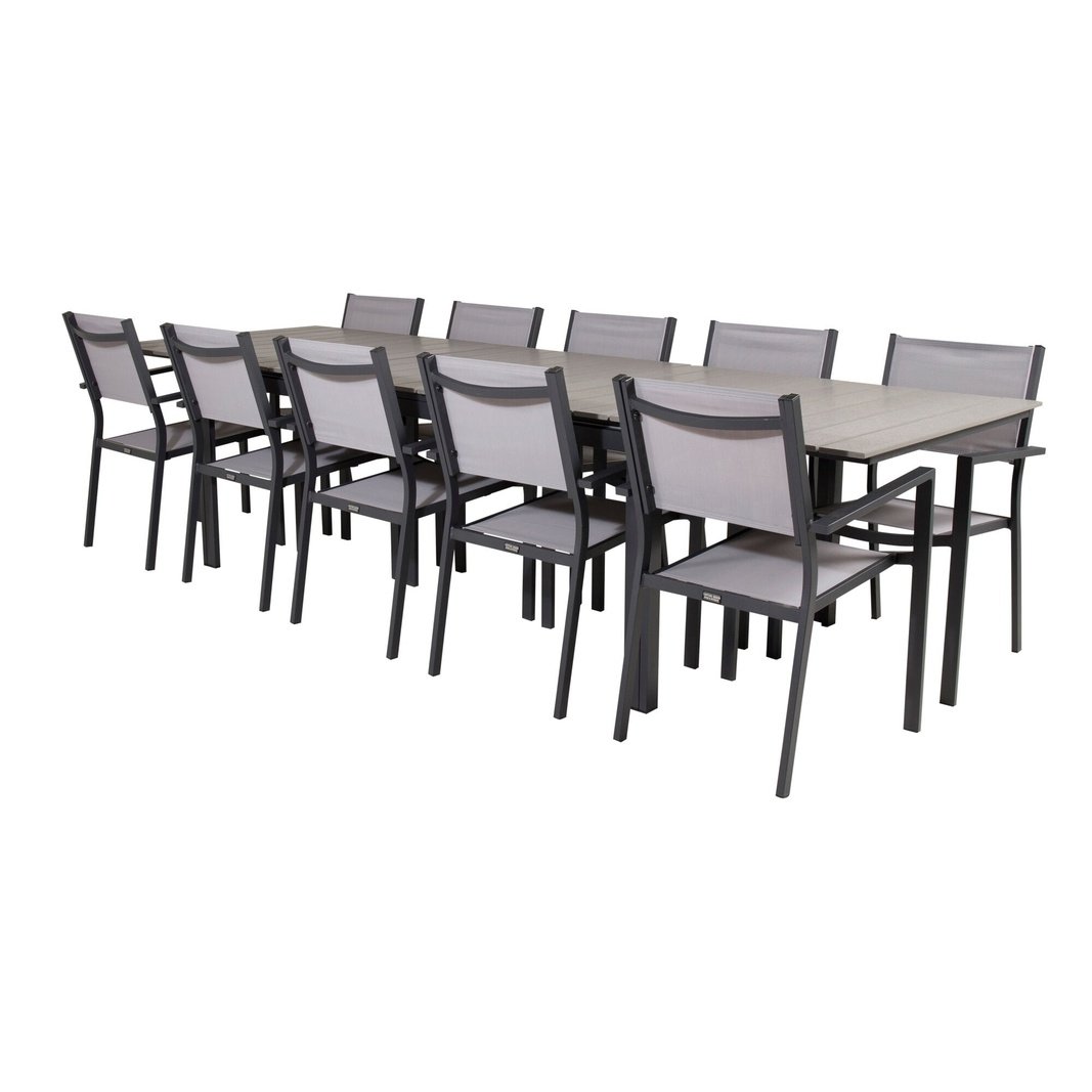 Levels Spisebord 224/324*100 + Copacabana Armstol Venture Design Spisegruppe