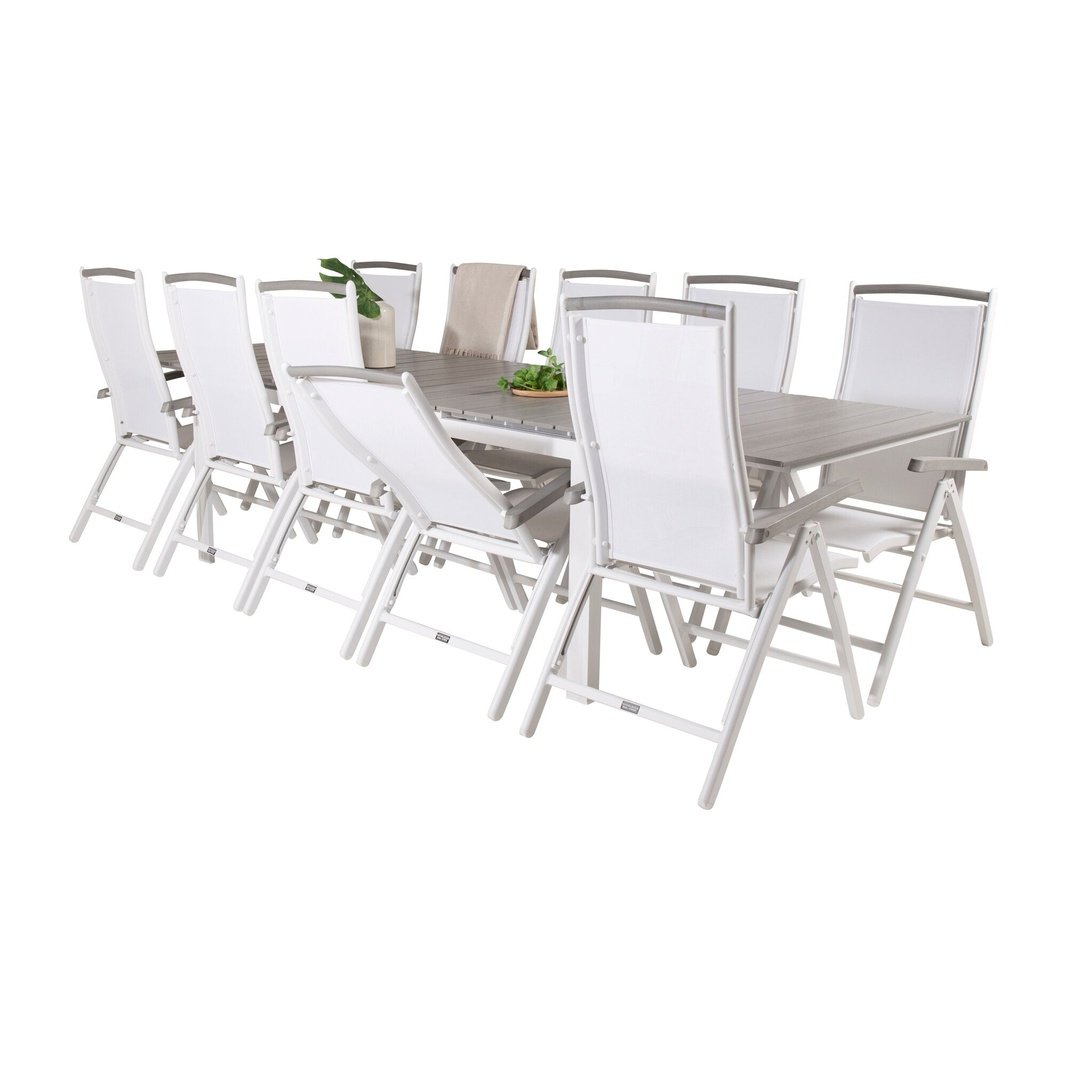 Levels Spisebord 224/324*100 + Albany stoler Venture Design Spisegruppe