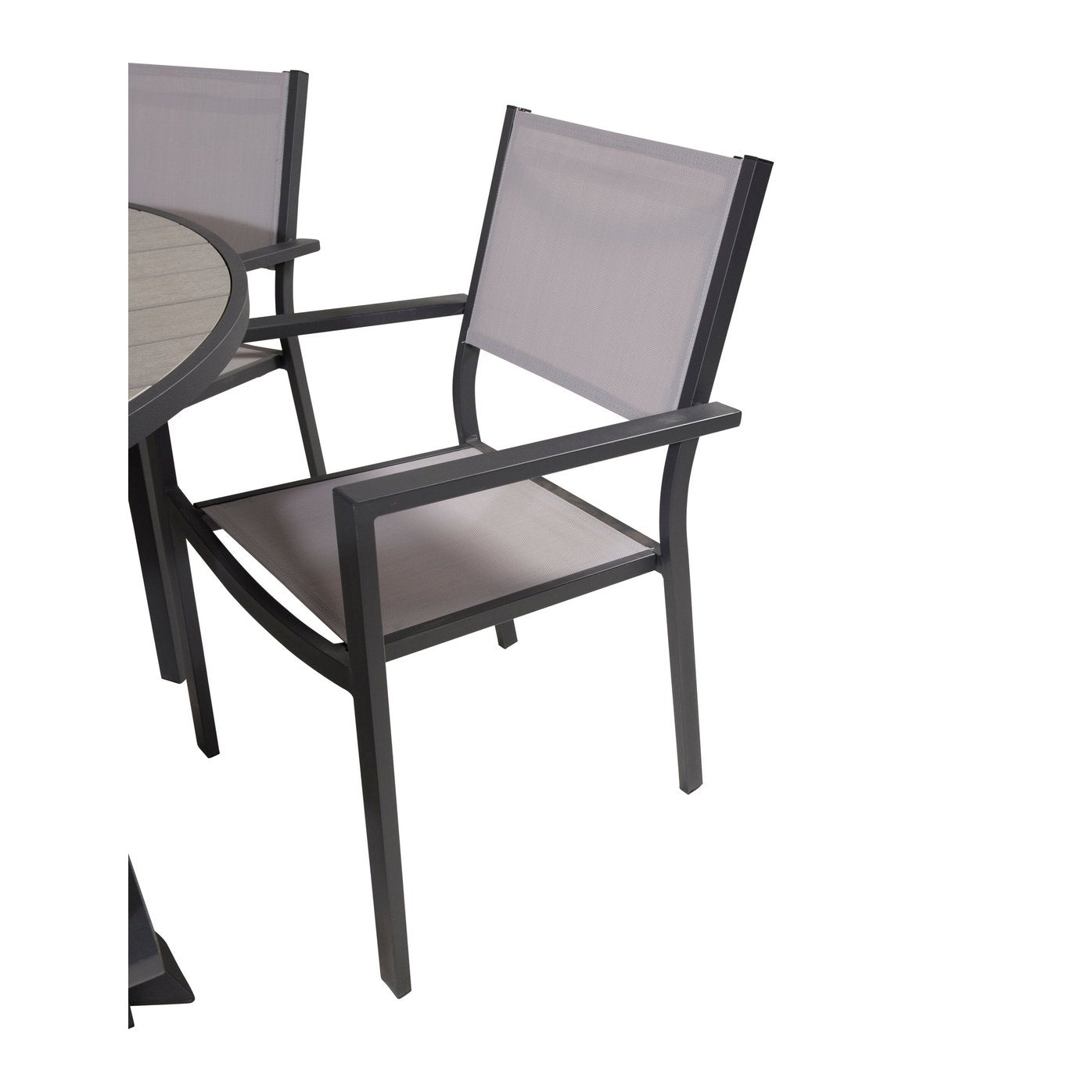 Parma Bord ø 140 + Copacabana Armlenstol Venture Design Spisegruppe