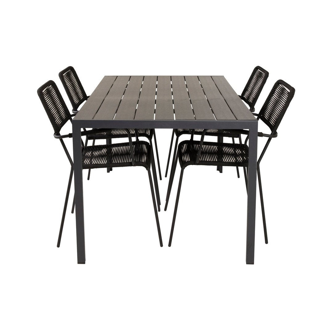 Break spisebord 150*90 + Lindos lenestol Venture Design Spisegruppe