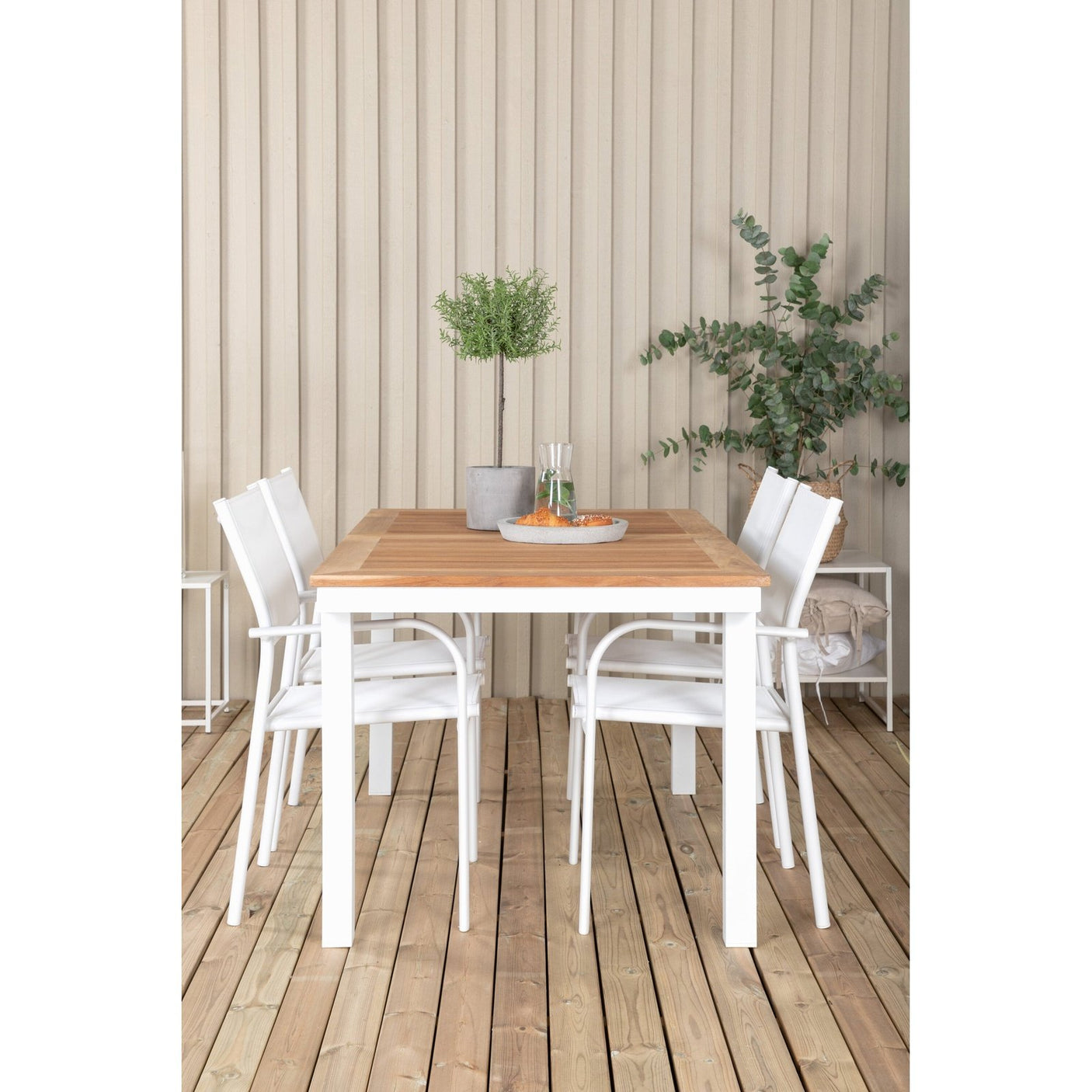 Panama Spisebord 152/210*90 + Santorini Armlenstol Venture Design Spisegruppe