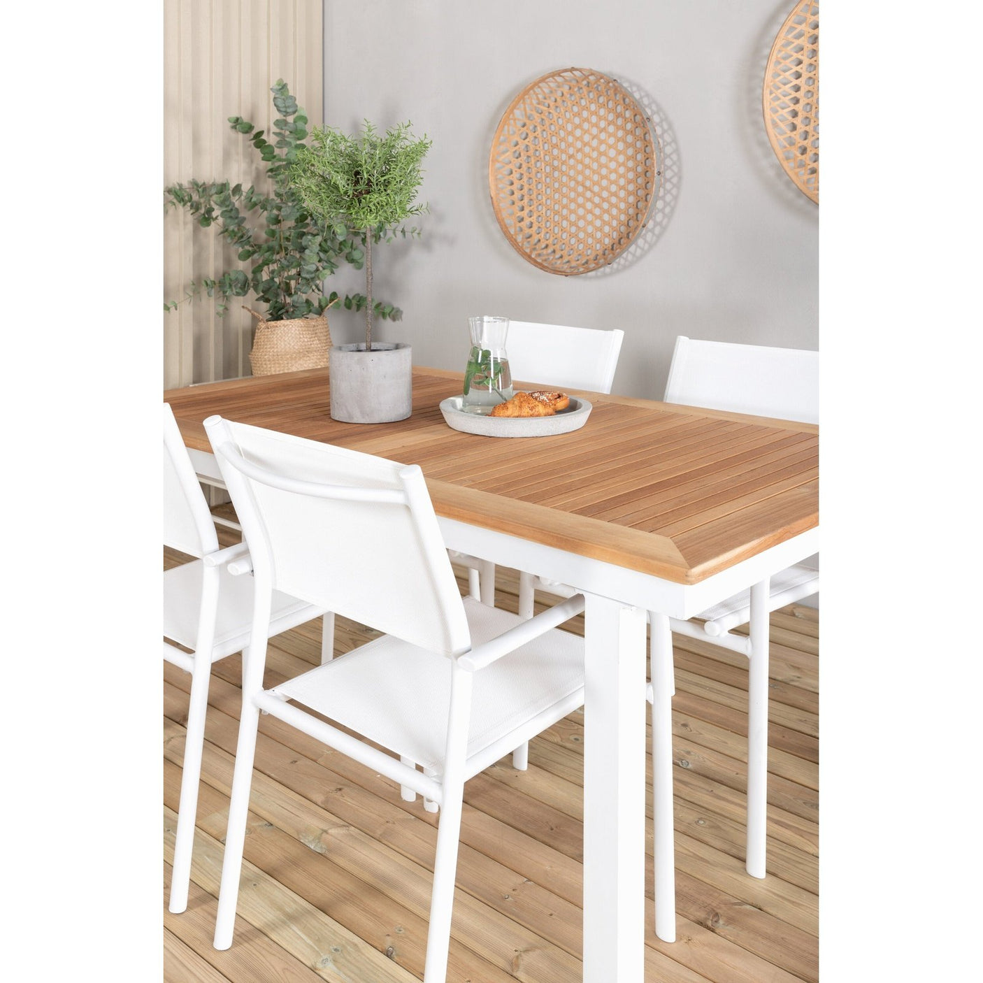 Panama Spisebord 152/210*90 + Santorini Armlenstol Venture Design Spisegruppe