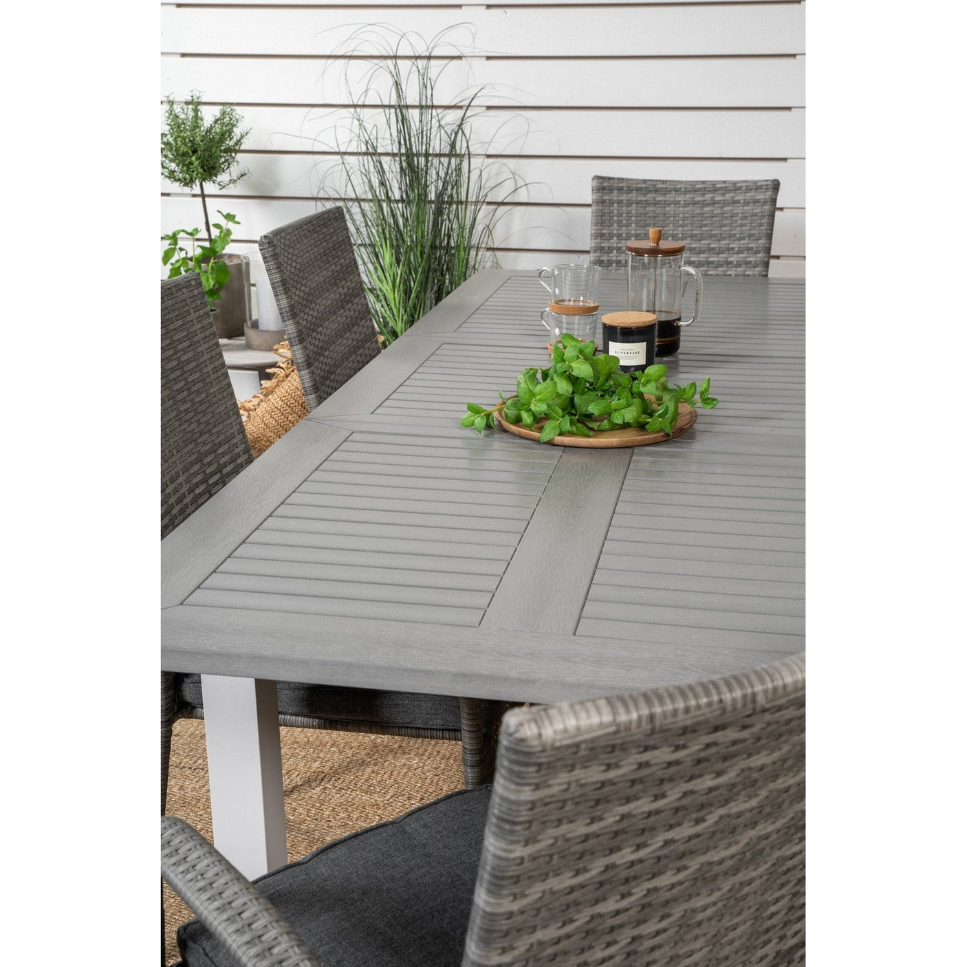Albany Spisebord 152/210*90 + Anna Armstol Venture Design Spisegruppe