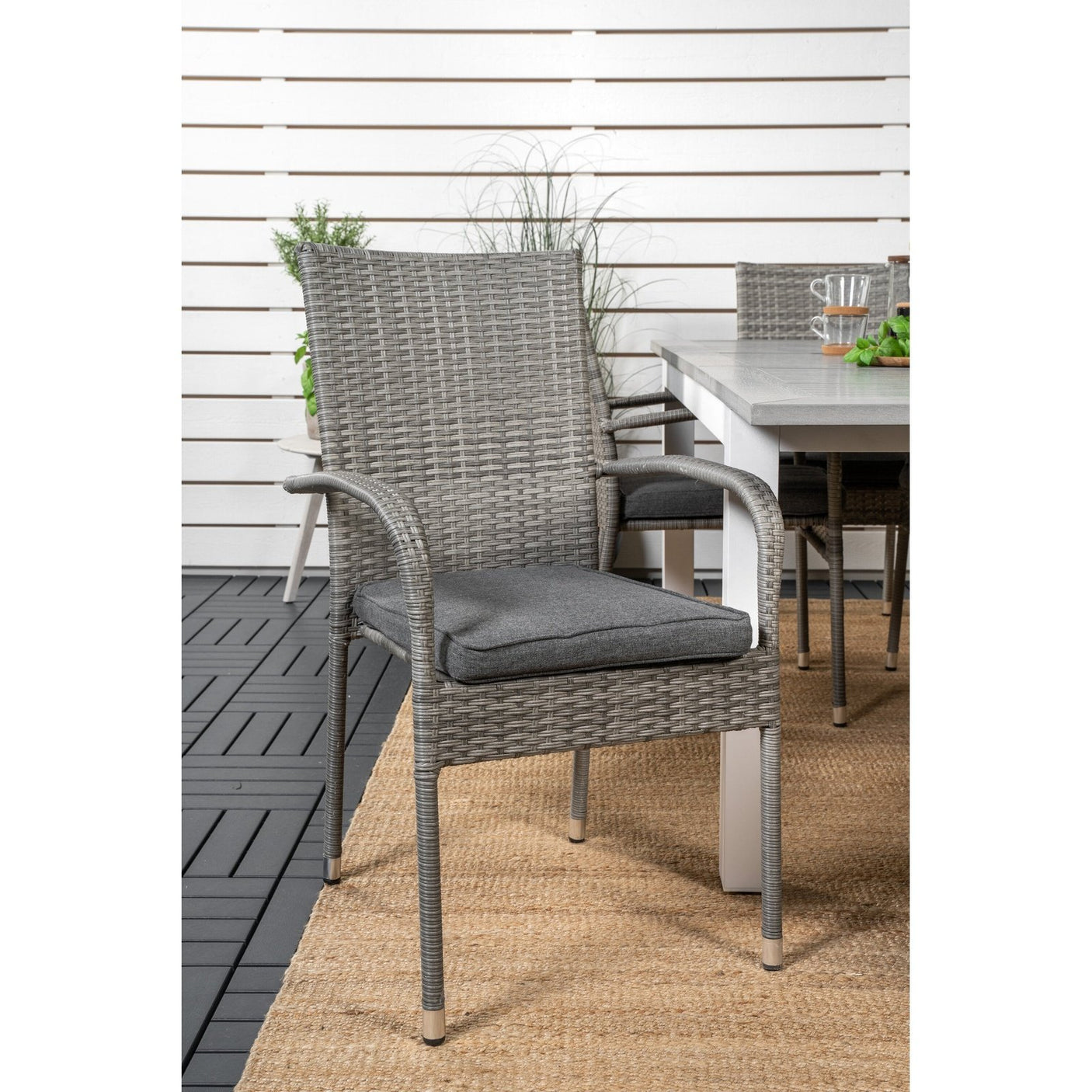 Albany Spisebord 152/210*90 + Anna Armstol Venture Design Spisegruppe