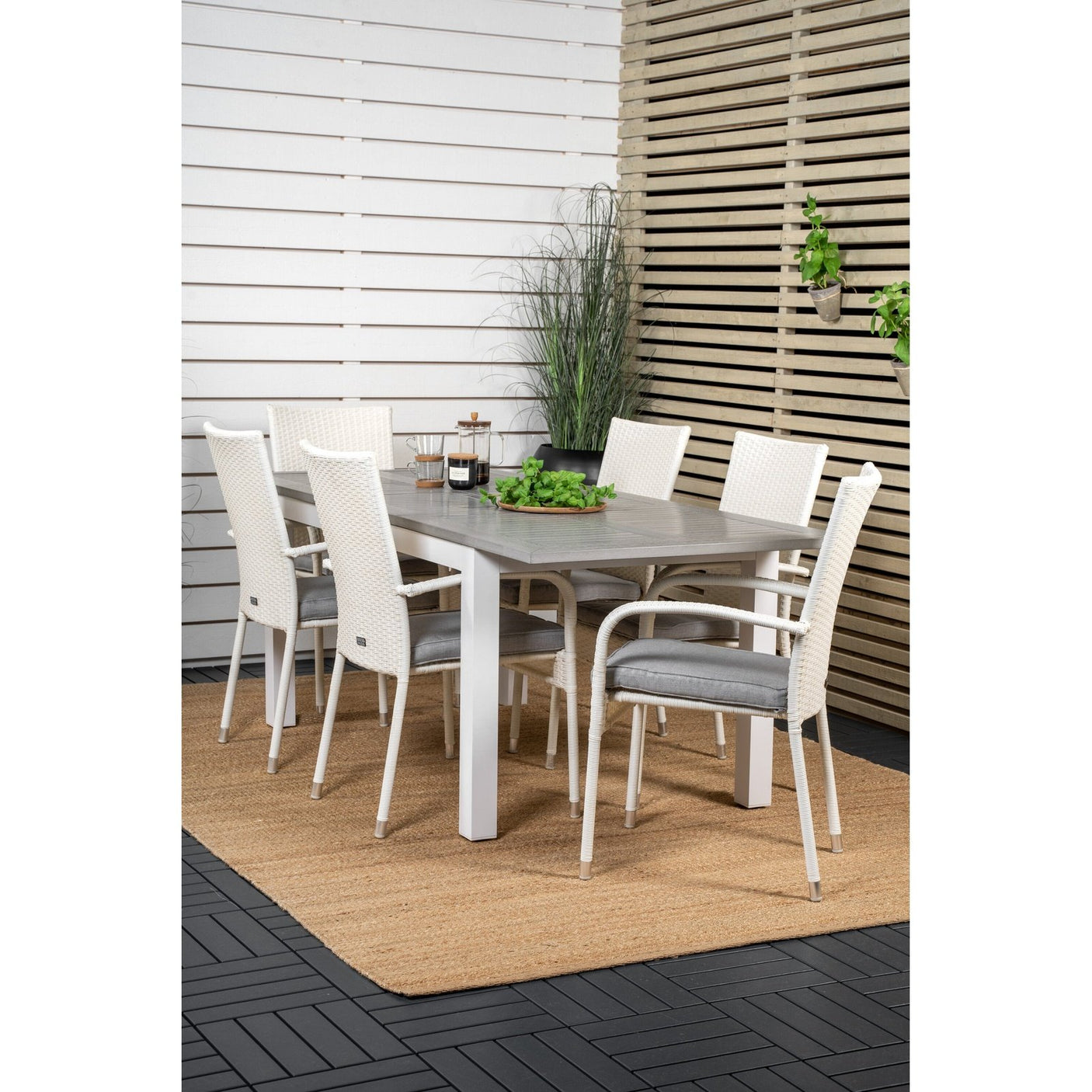 Albany Spisebord 152/210*90 + Anna Armstol Venture Design Spisegruppe