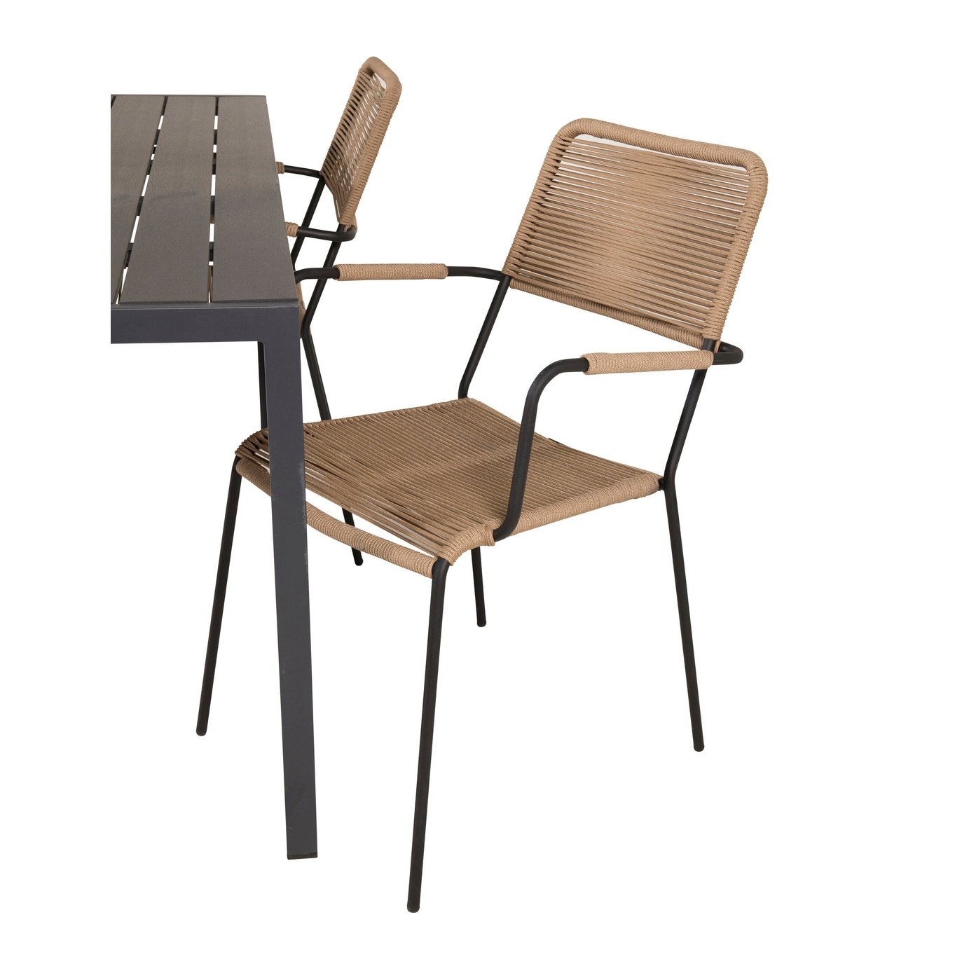 Break spisebord 150*90 + Lindos lenestol Venture Design Spisegruppe