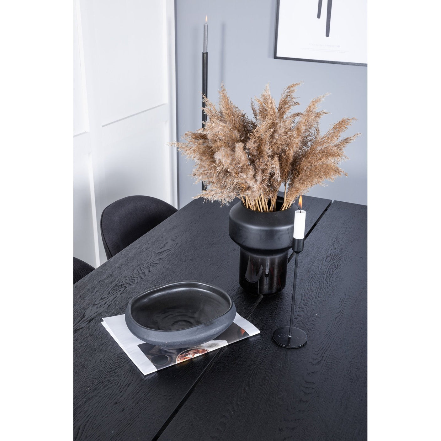 Sleek Extentiontable shed 195*95 + Velvet spisestoler Venture Design Spisegruppe