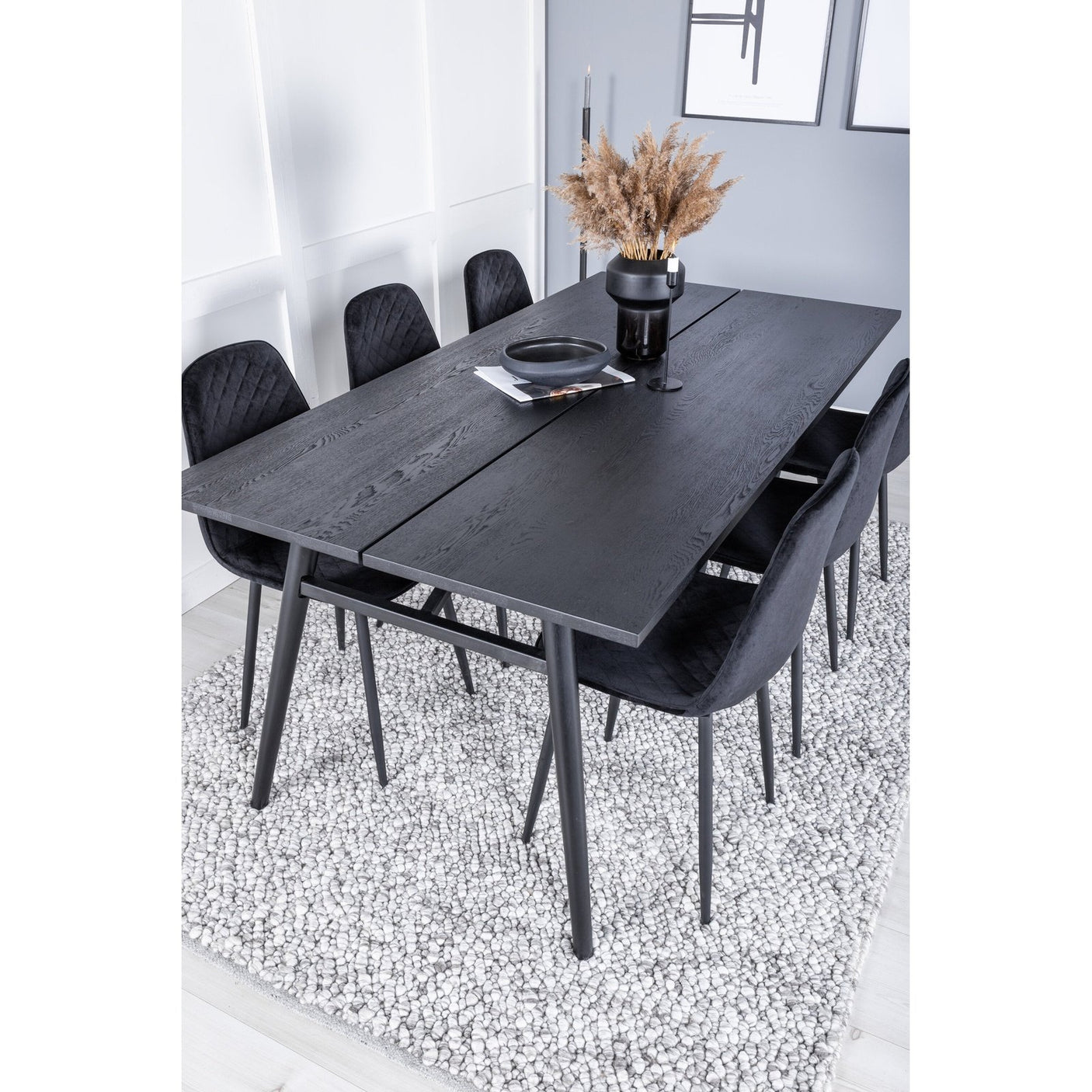 Sleek Extentiontable shed 195*95 + Polar Diamond spisestoler Venture Design Spisegruppe