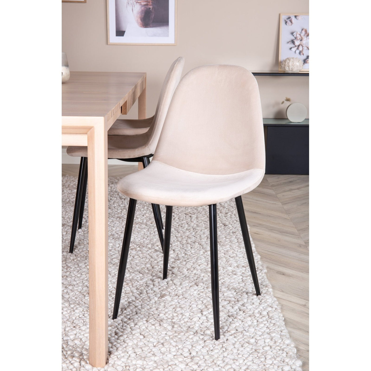 Slider Extention Table 170 +40 +40cm + Polar spisestoler Venture Design Spisegruppe