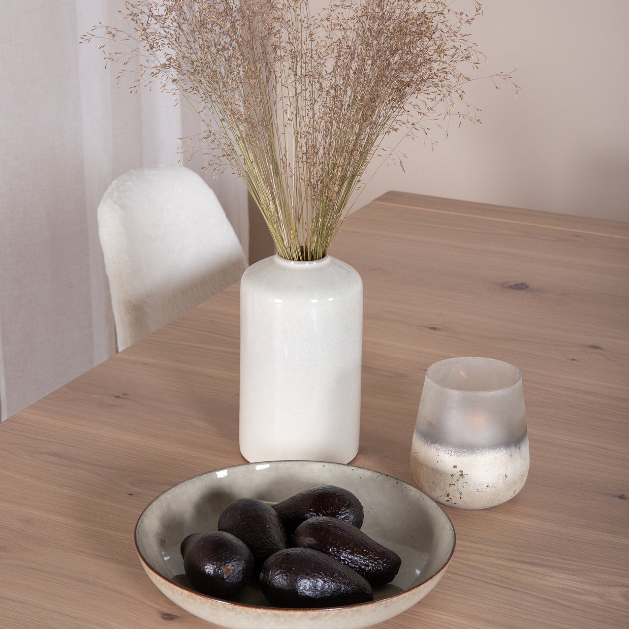 Slider Extention Table 170 +40 +40cm + Polar Fluff spisestoler Venture Design Spisegruppe
