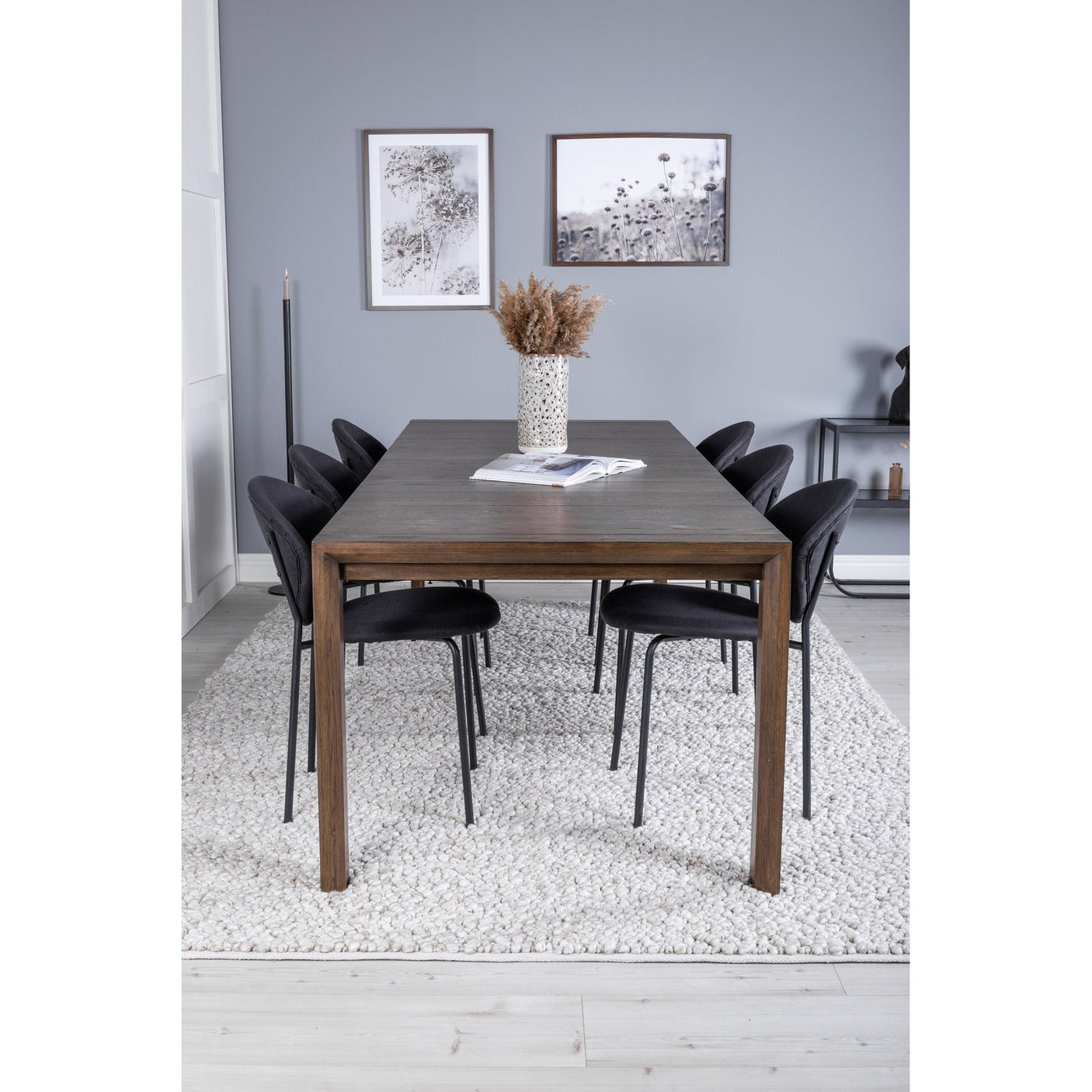 Slider Extention Table 170 +40 +40cm + Vault spisestoler Venture Design Spisegruppe