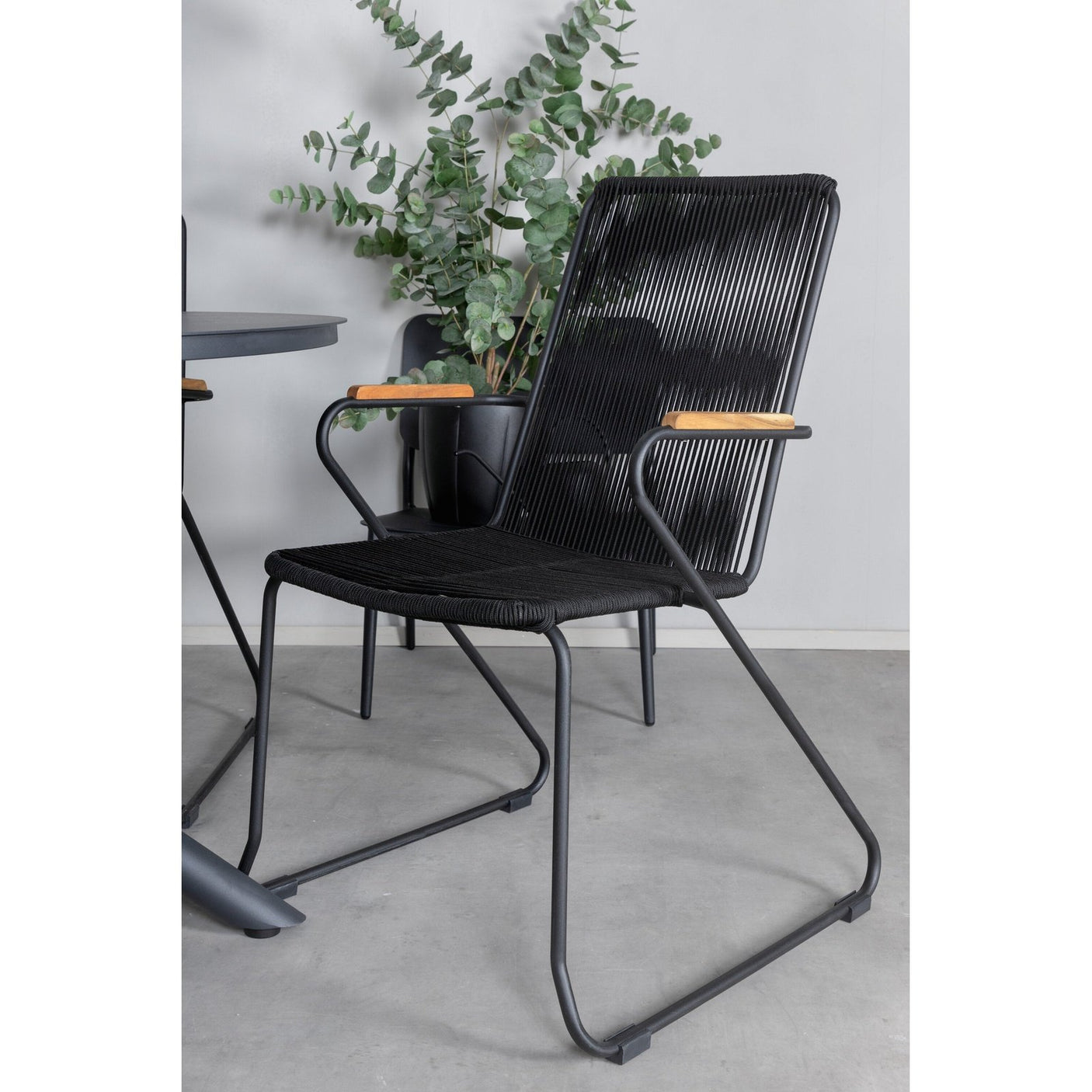 Alma spisebord ø120cm + Bois lenestol Venture Design Spisegruppe