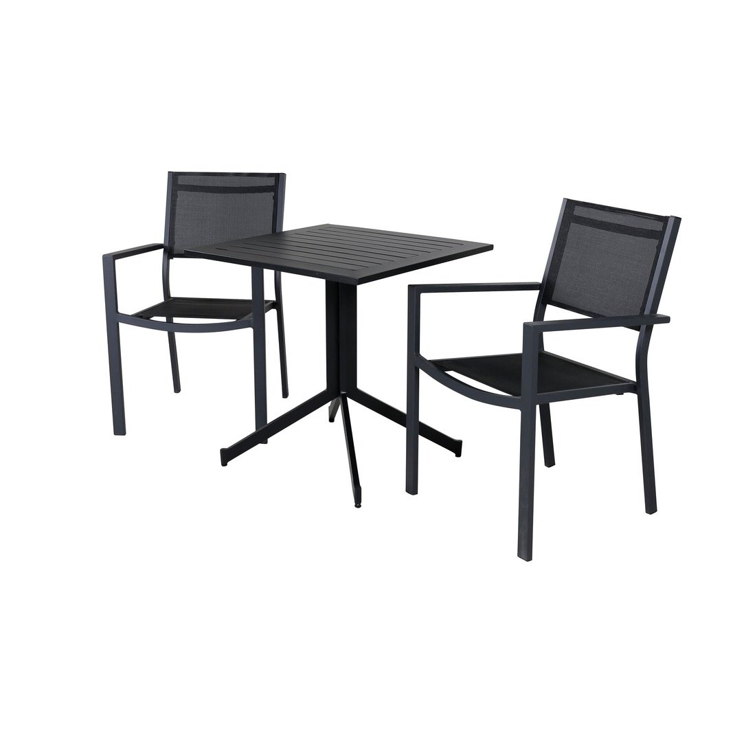 Way café bord 70*70 + Copacabana Stabling stol Venture Design Spisegruppe