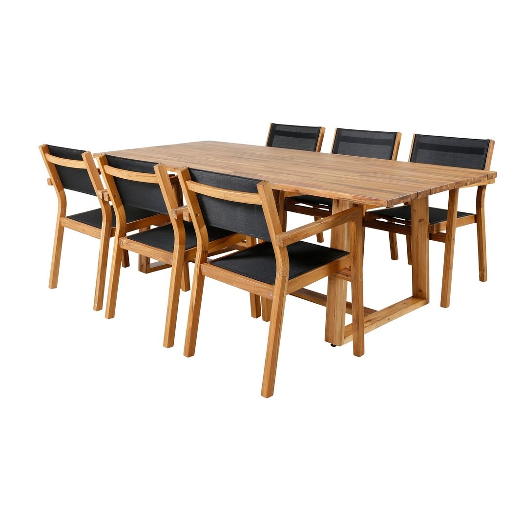 Plankton Spisebord 220*100 + Venice Venture Design Spisegruppe