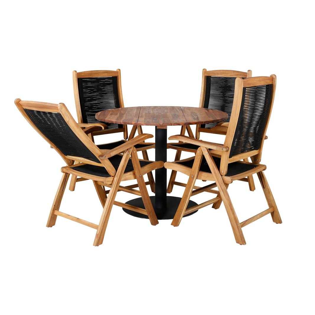 Cot spisebord ø100cm + Peter stoler Venture Design Spisegruppe