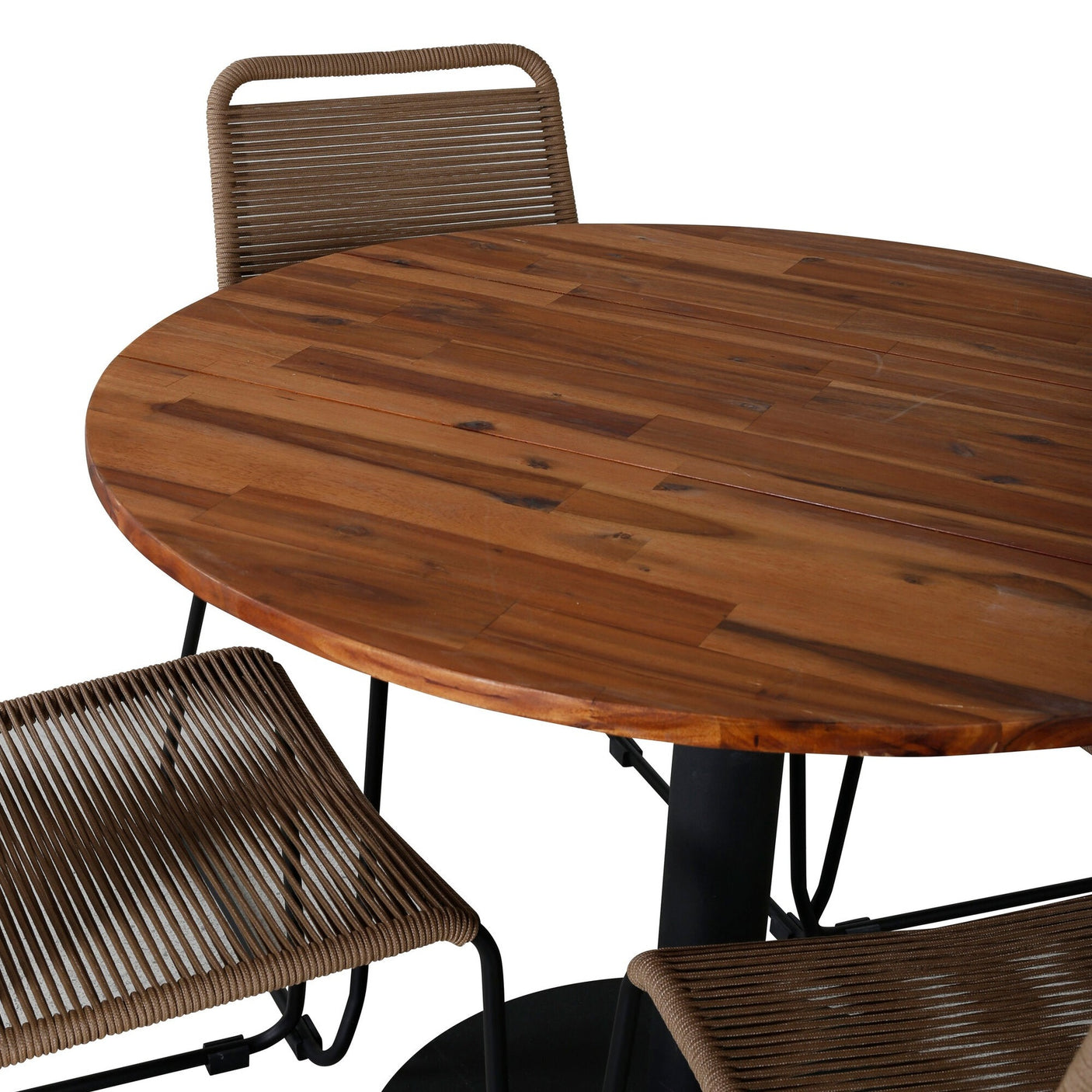 Cot spisebord ø100cm + Lindos stablestol Venture Design Spisegruppe