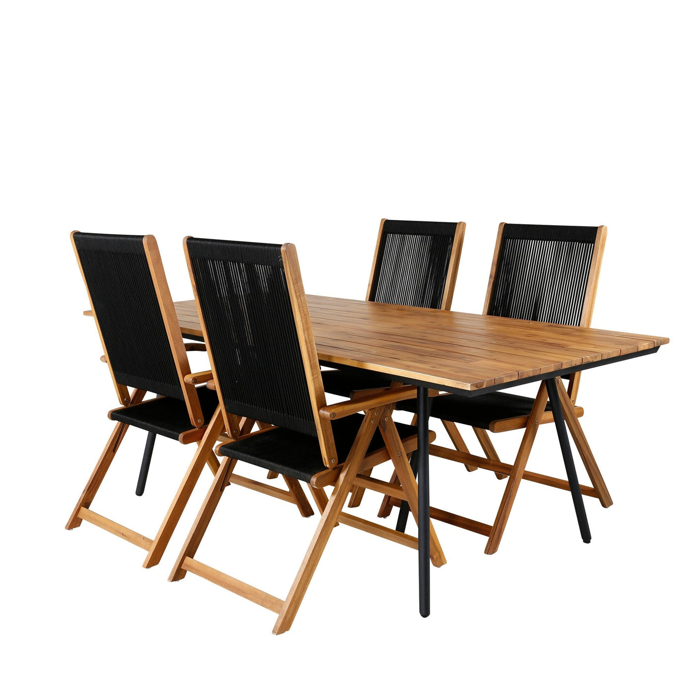 Chan spisebord 200cm + Liten John stol Venture Design Spisegruppe