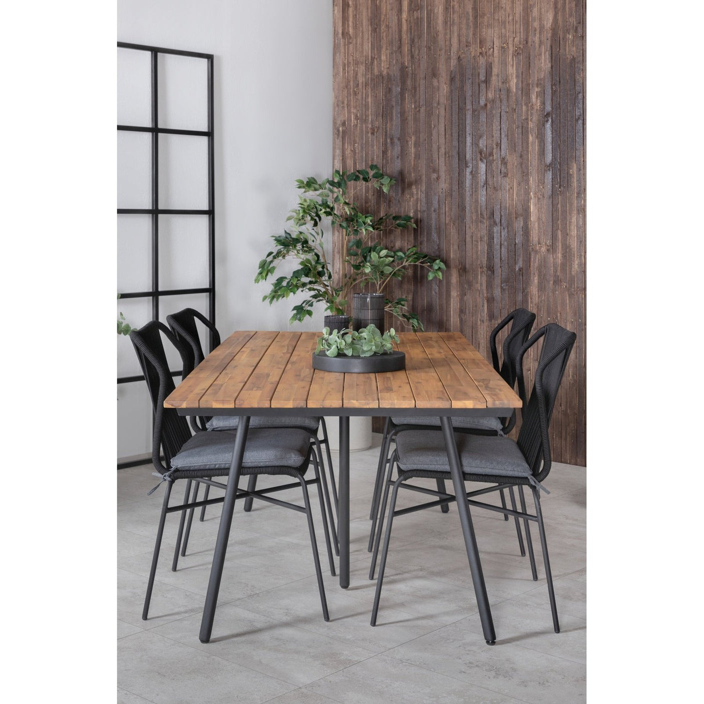 Chan spisebord 200cm + Julian spisestoler Venture Design Spisegruppe
