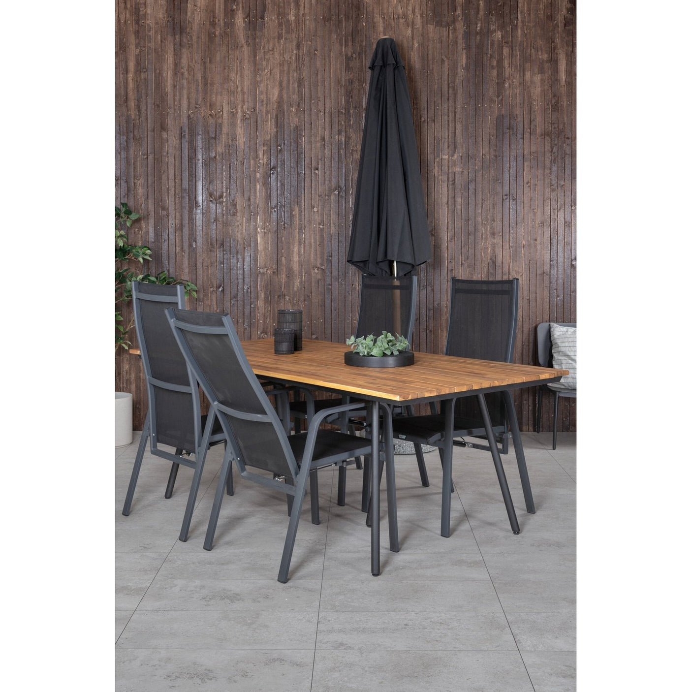 Chan spisebord 200cm + Copacabana Lenestol Venture Design Spisegruppe