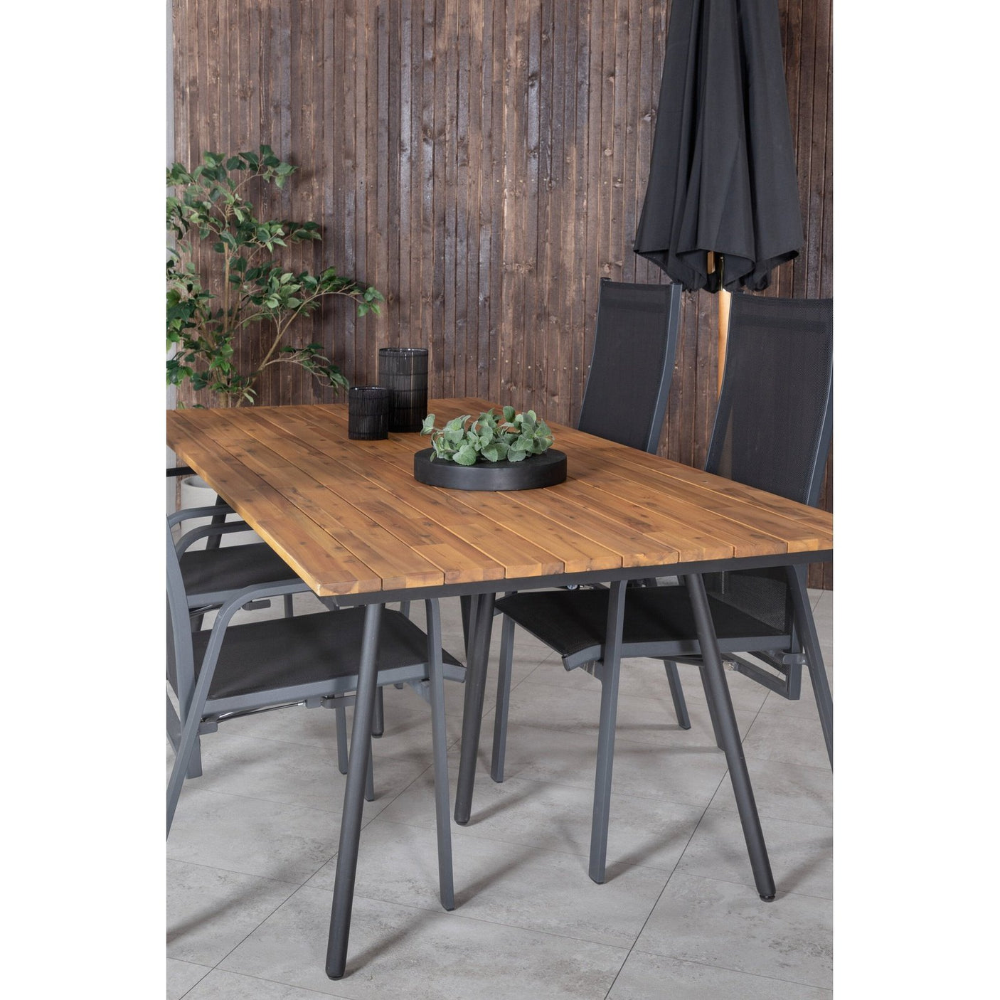 Chan spisebord 200cm + Copacabana Lenestol Venture Design Spisegruppe